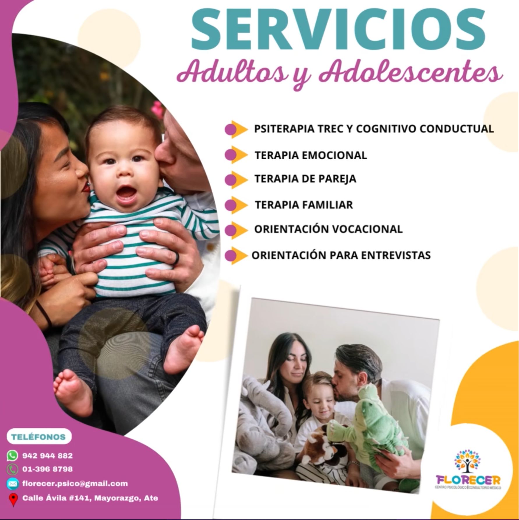 Centro Psicológico Florecer Facebook ad: Centro Psicológico: Terapia emocional, pareja y familia…