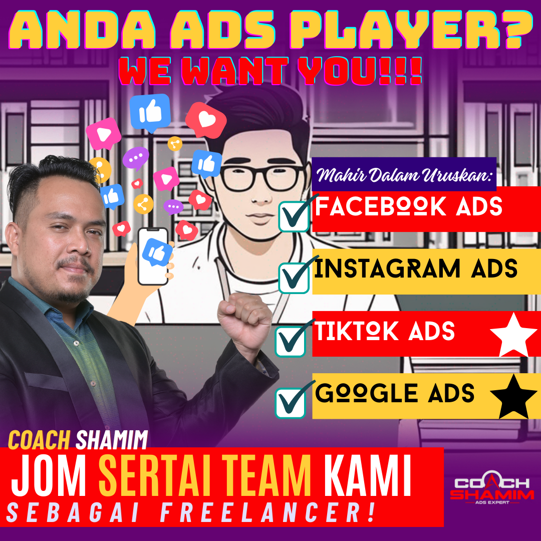 Coach Shamim Facebook ad: JOM FREELANCER MARKETER!