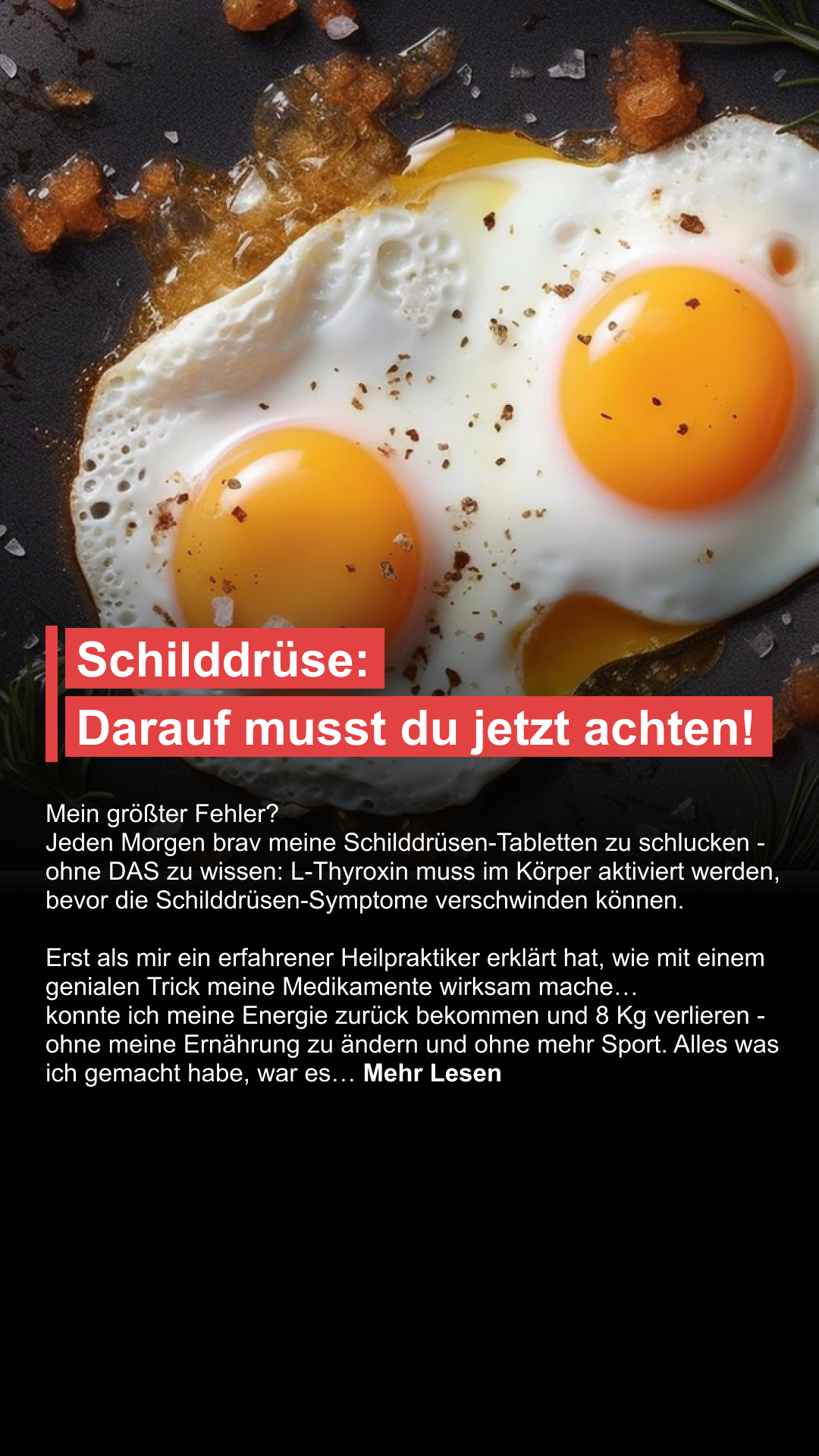 Mission Schilddrüse Facebook ad