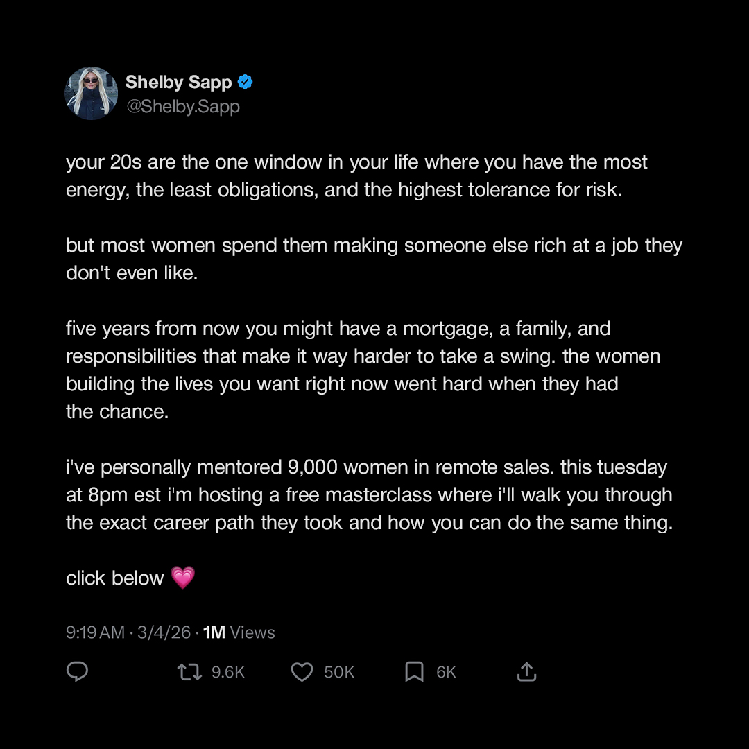 Shelby Sapp Facebook ad
