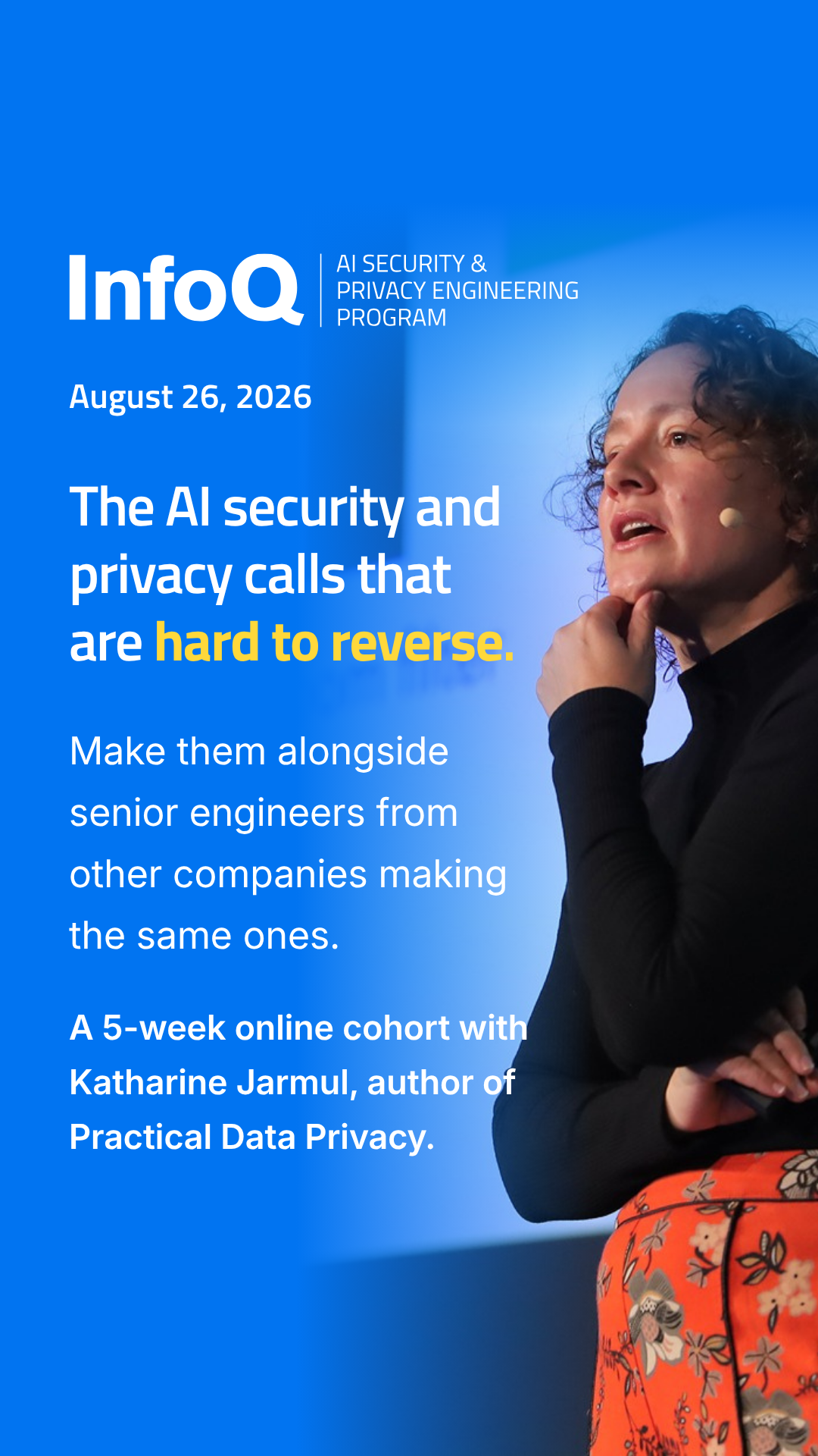 InfoQ Facebook ad: Some AI security and privacy decisions are hard…