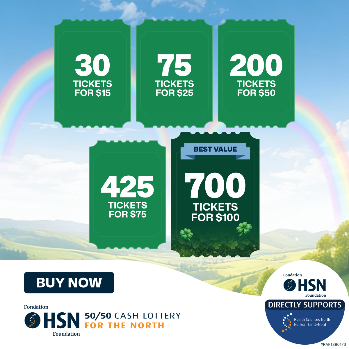 HSN 50/50 Facebook ad