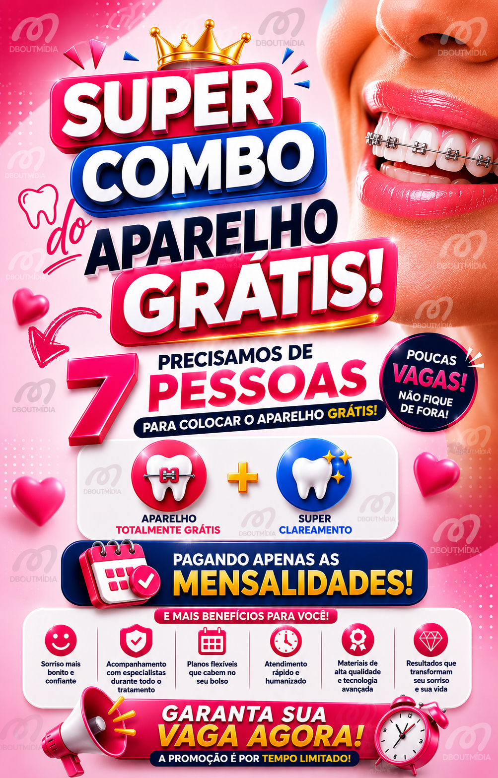 Rio Claro Sorridentes Facebook ad: Diversos benefícios já inclusos