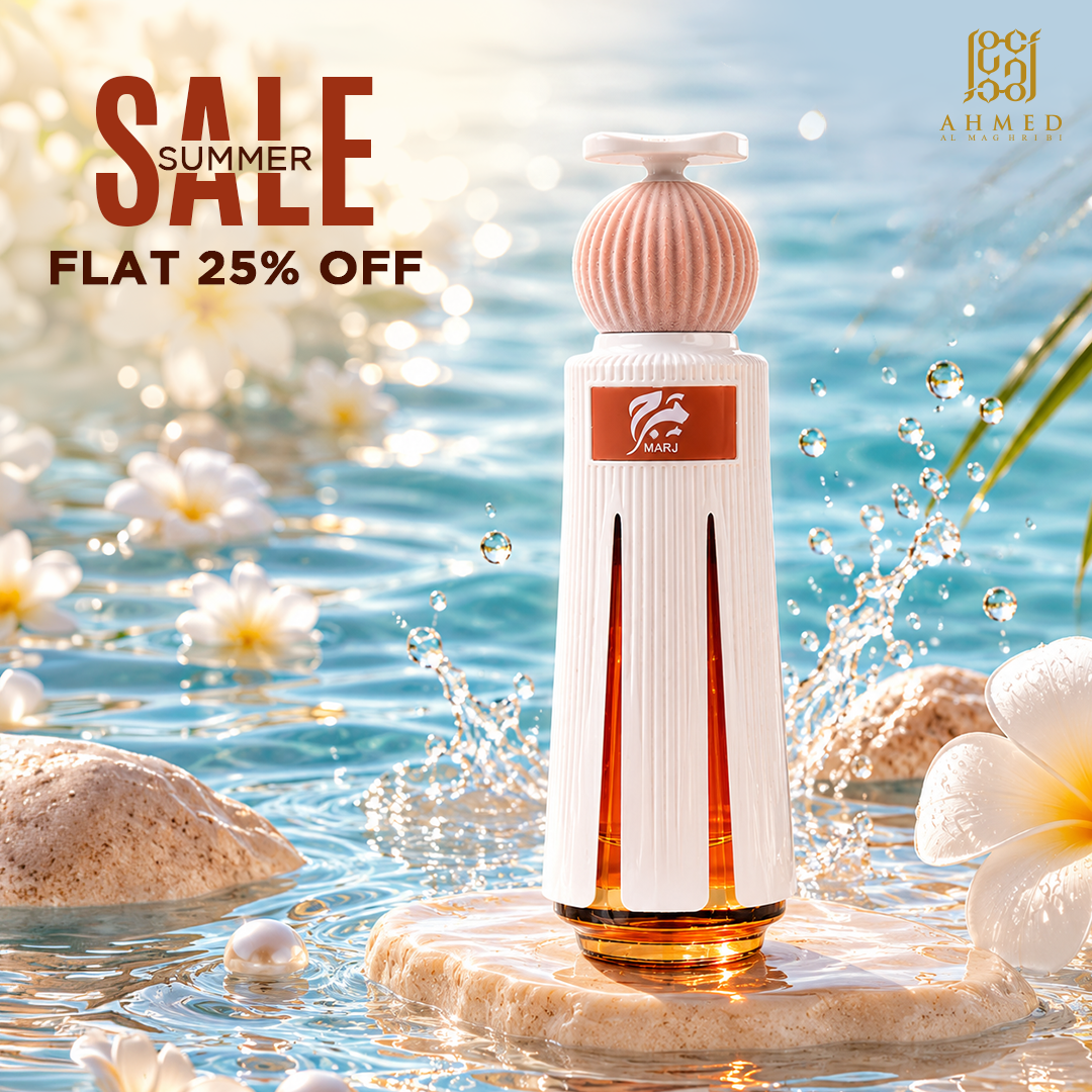Ahmed Al Maghribi Perfume India Facebook ad: Get Flat 25% OFF!