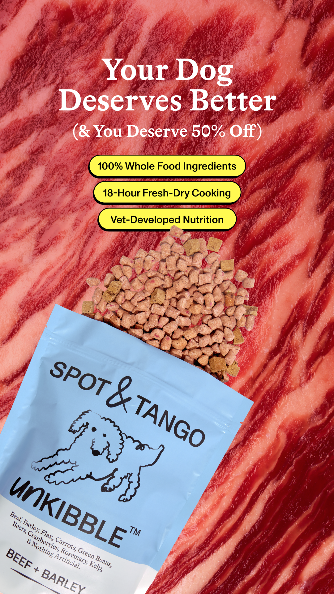 Spot and Tango Facebook ad