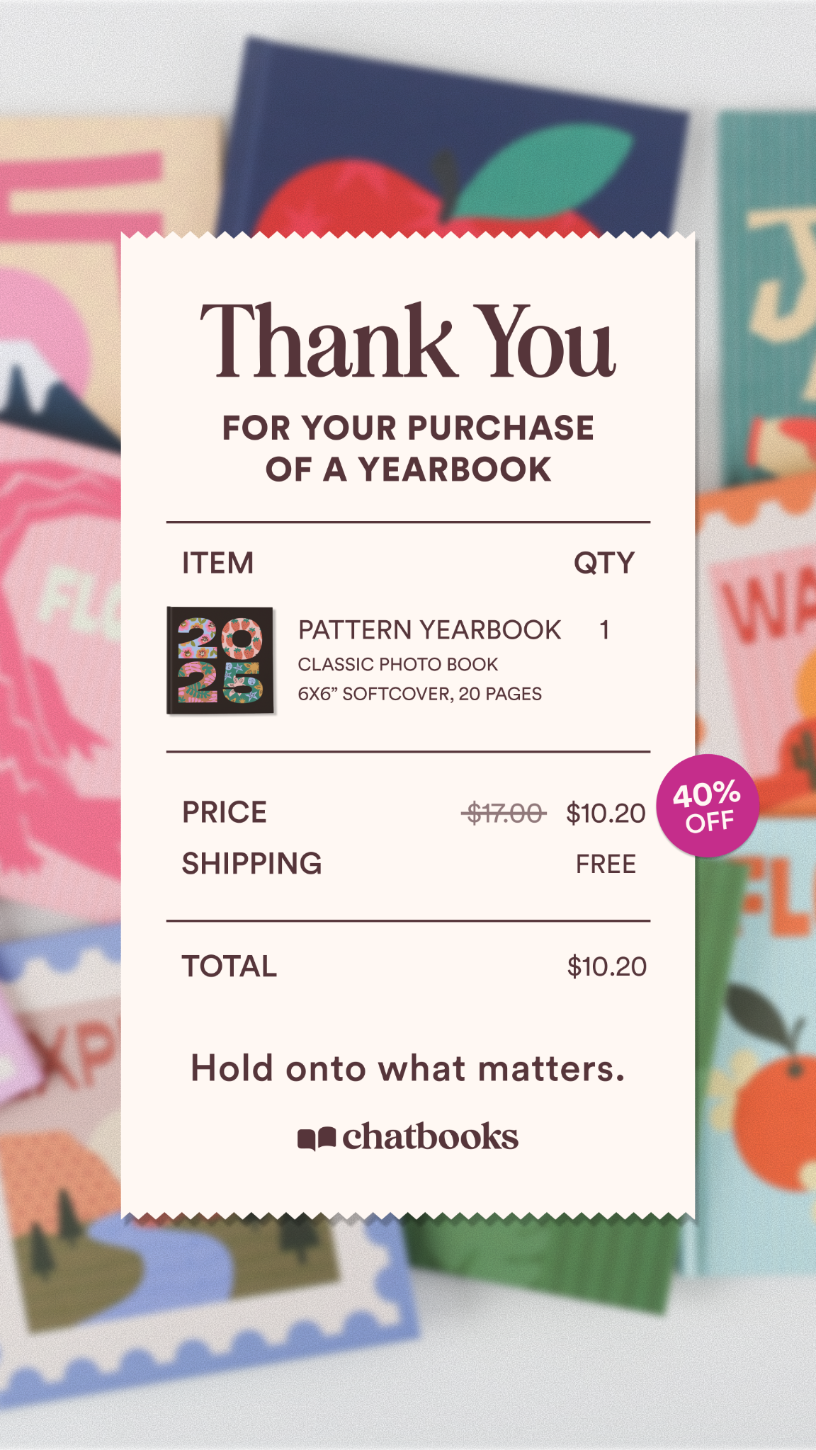 Chatbooks Facebook ad from Jan 29, 2026