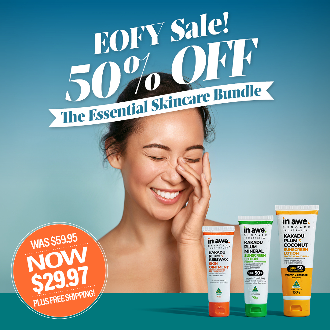 In Awe Facebook ad: The Essential Skincare Bundle - In Awe
