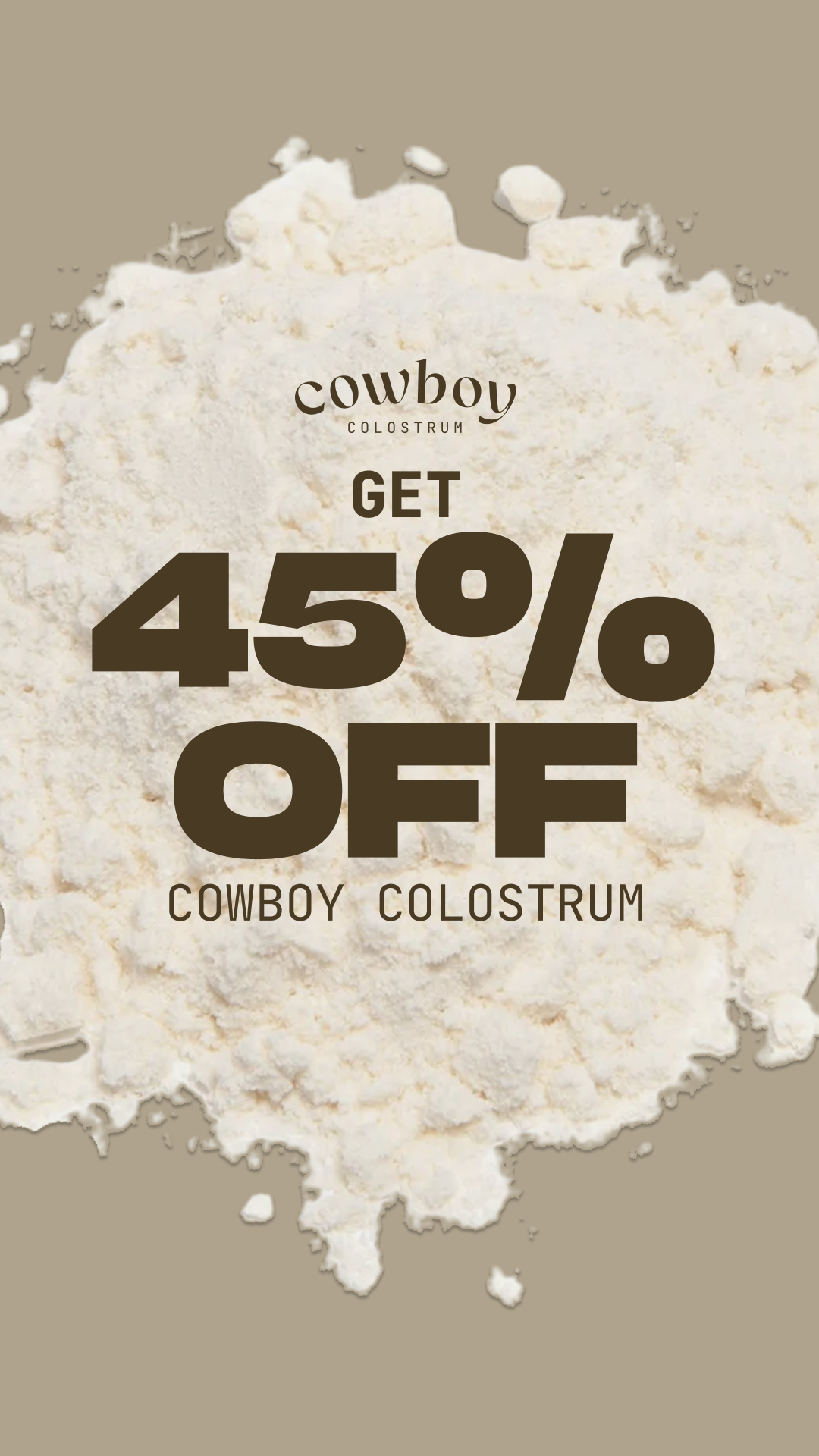 Cowboy Colostrum Facebook ad