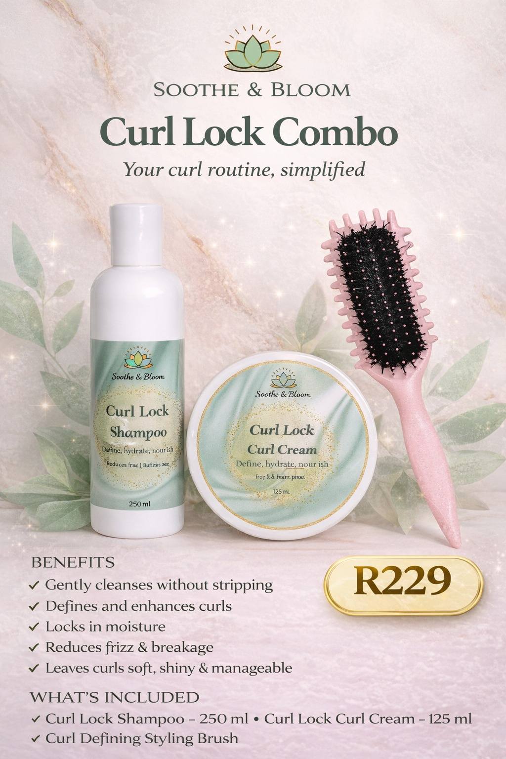 Soothe & Bloom Facebook ad: Bloom on a budget