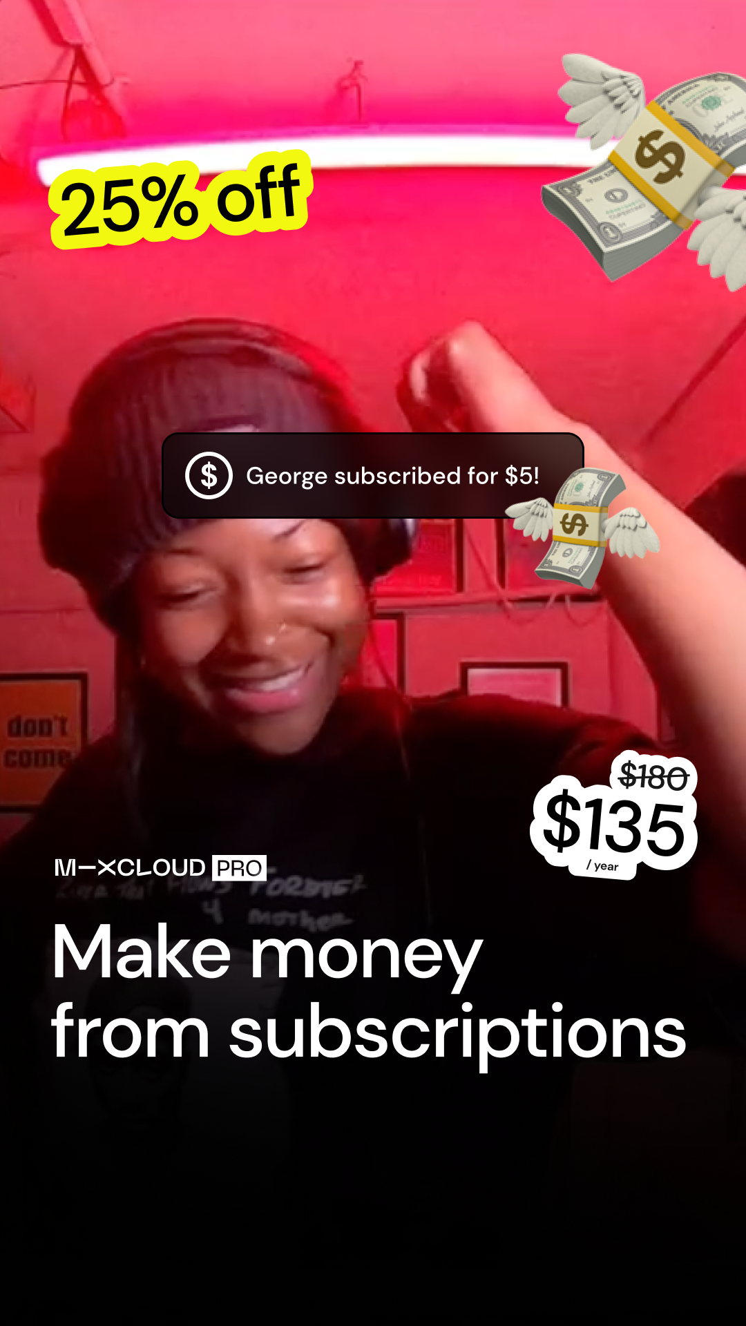 Mixcloud Facebook ad