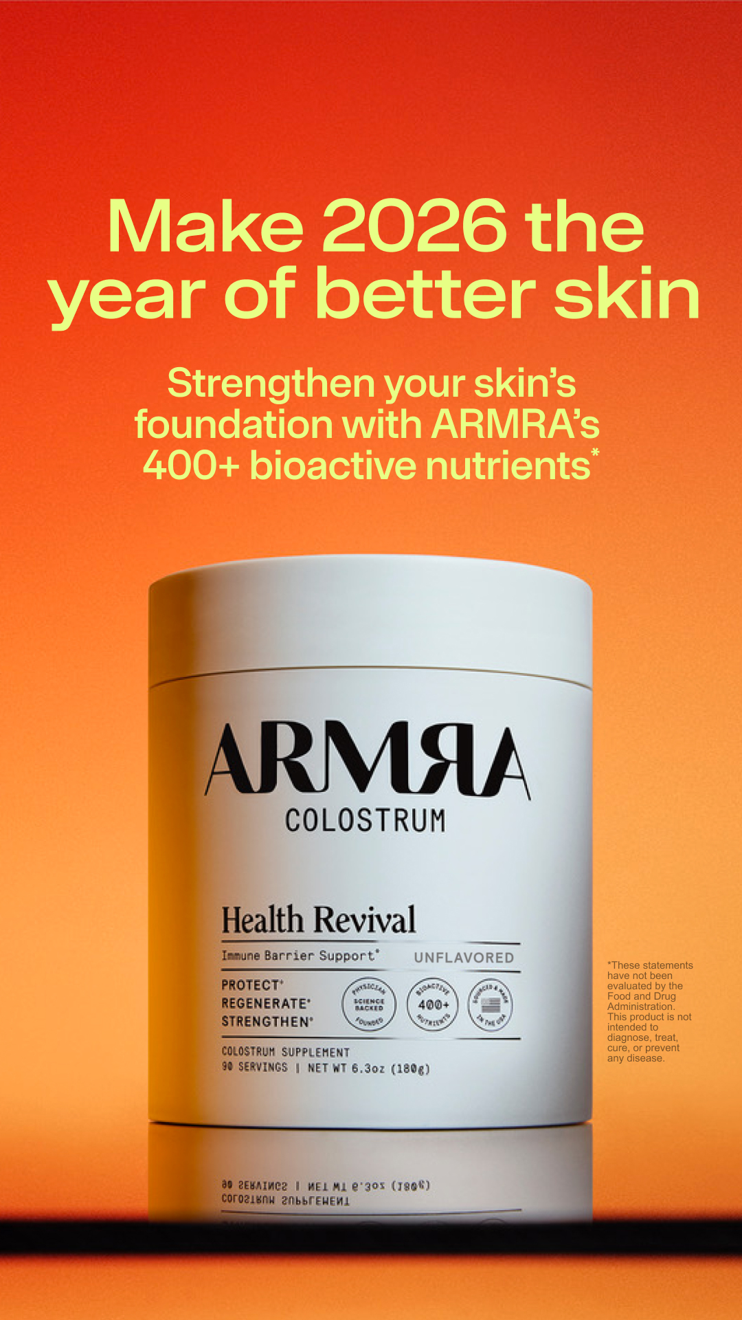 ARMRA Facebook ad