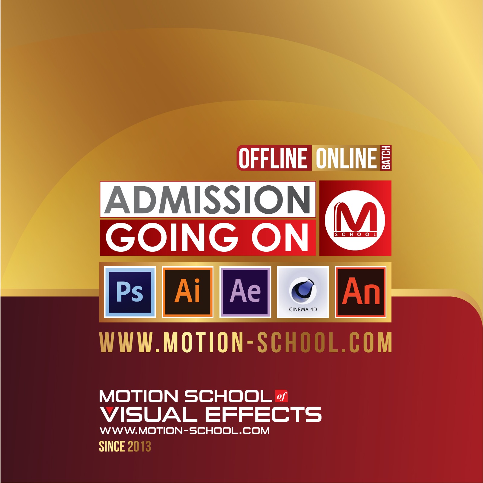 Motion School of Visual Effects Facebook ad: ভর্তি চলছে!