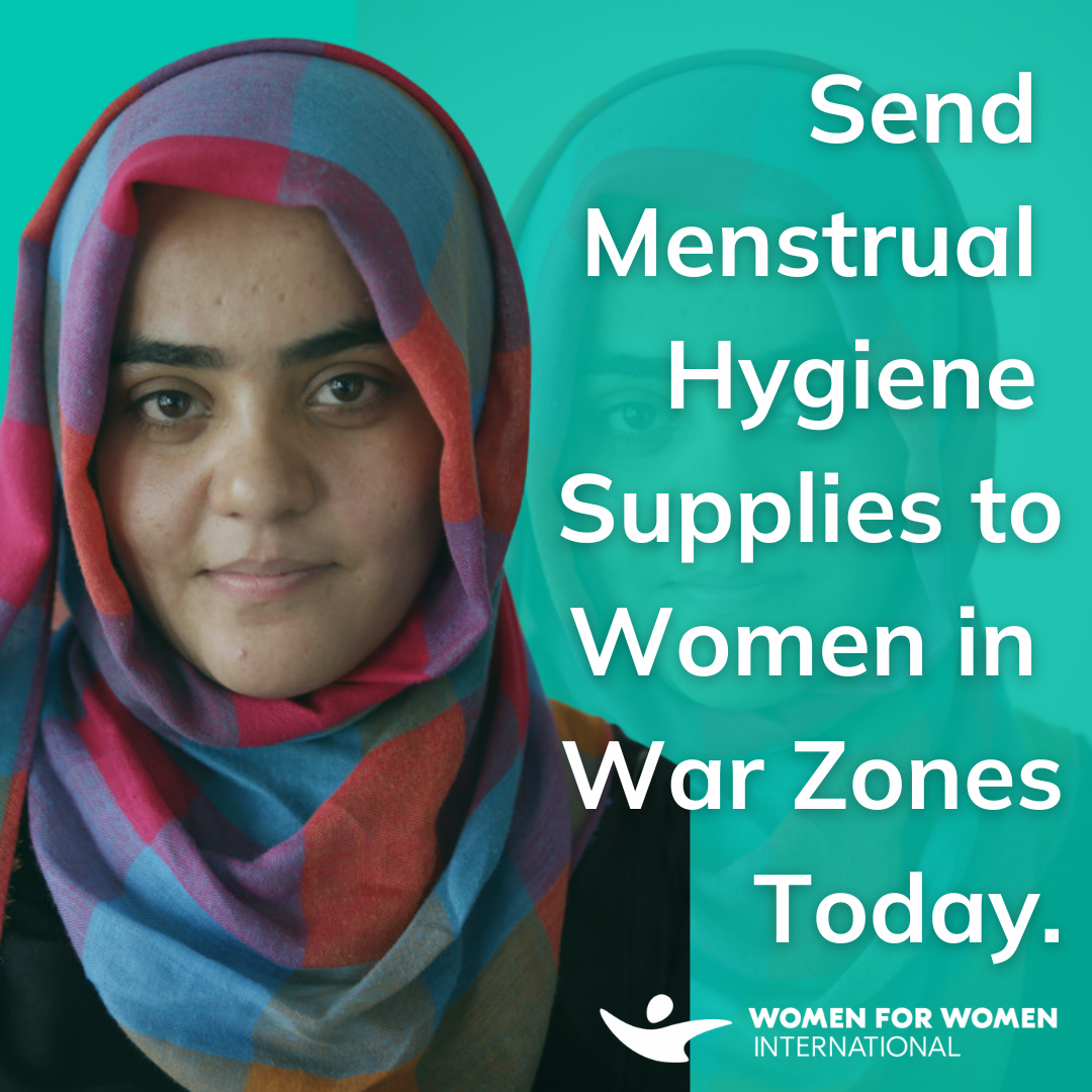 Women for Women International Facebook ad