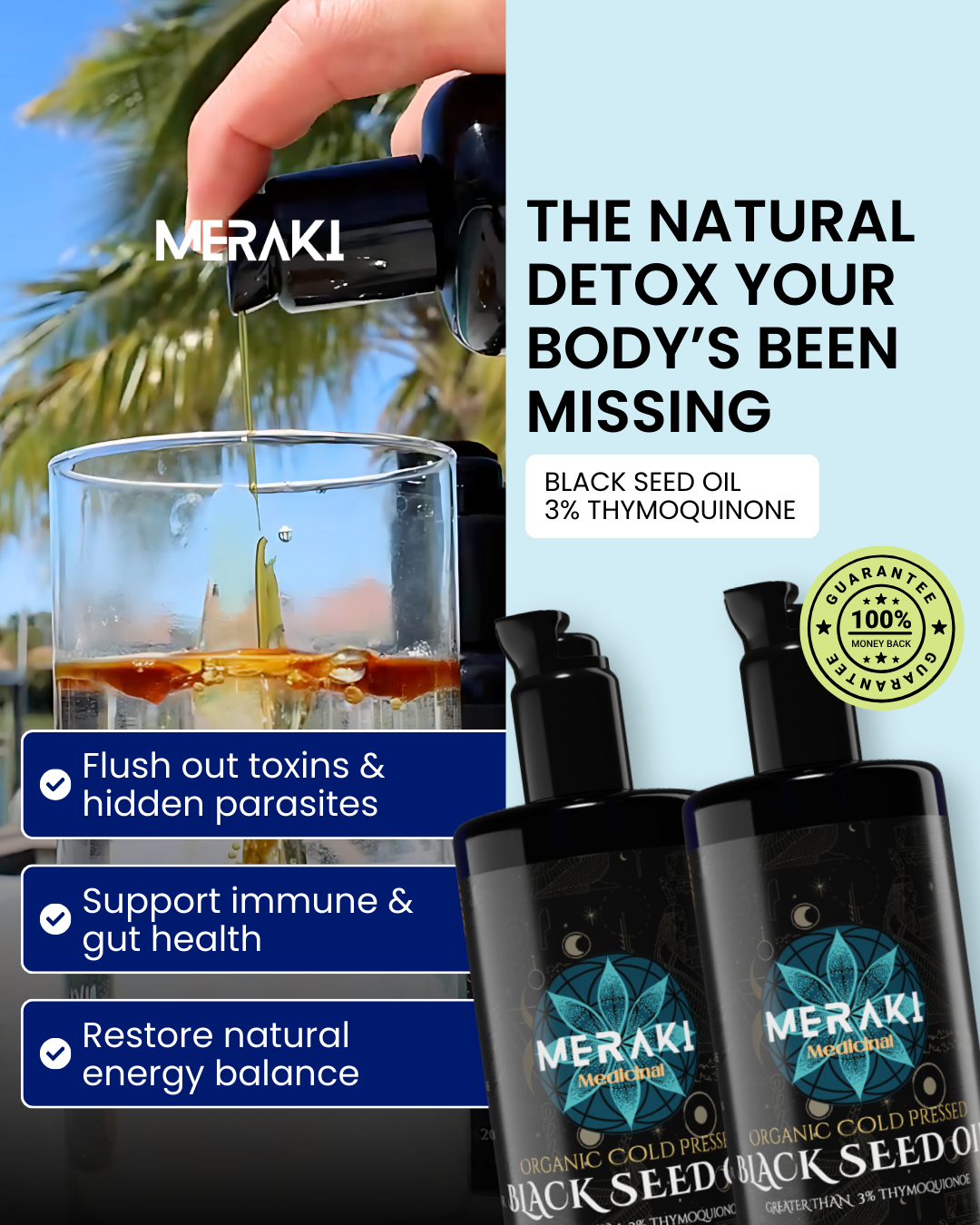 Meraki Medicinal Facebook ad