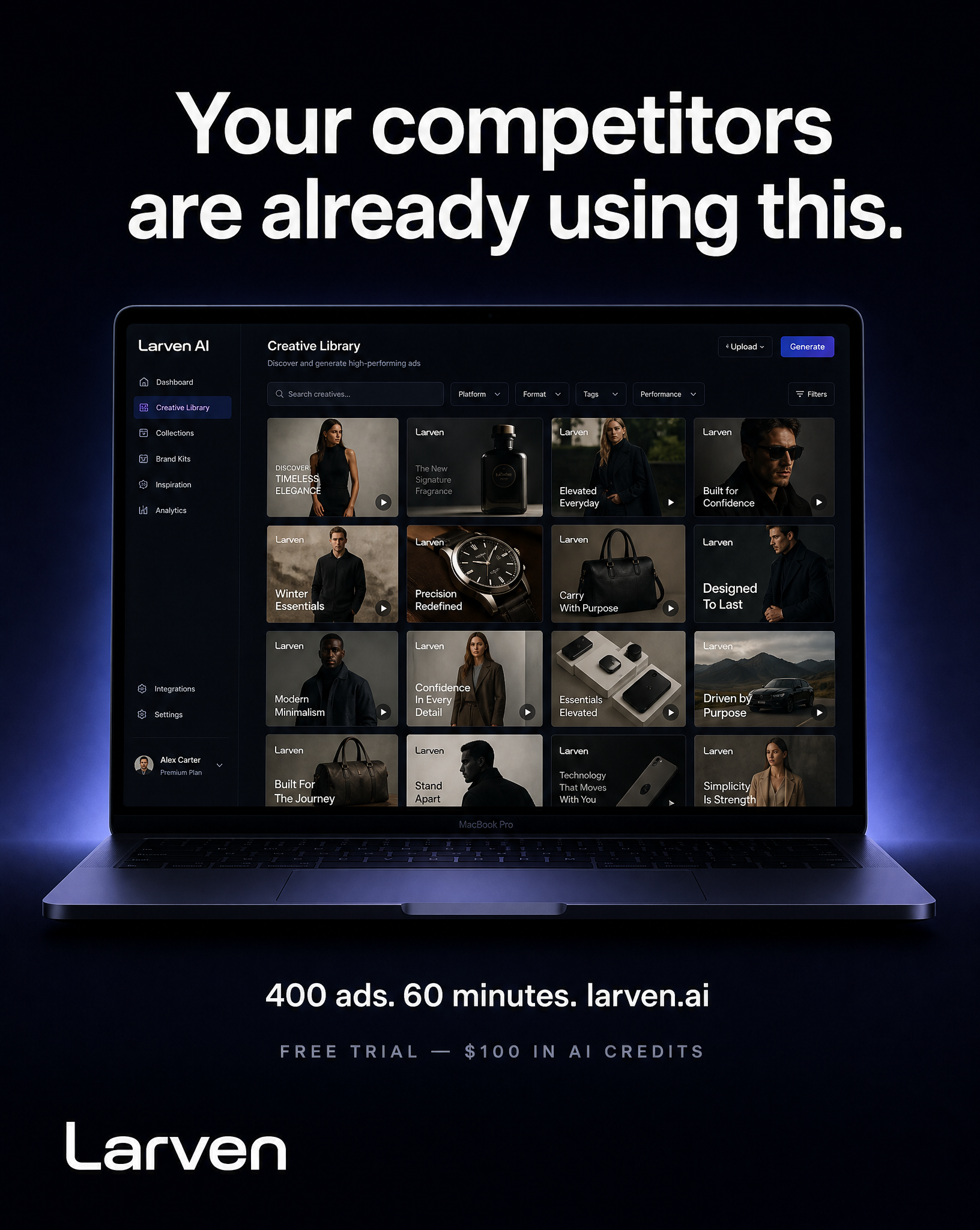 Larven AI Facebook ad