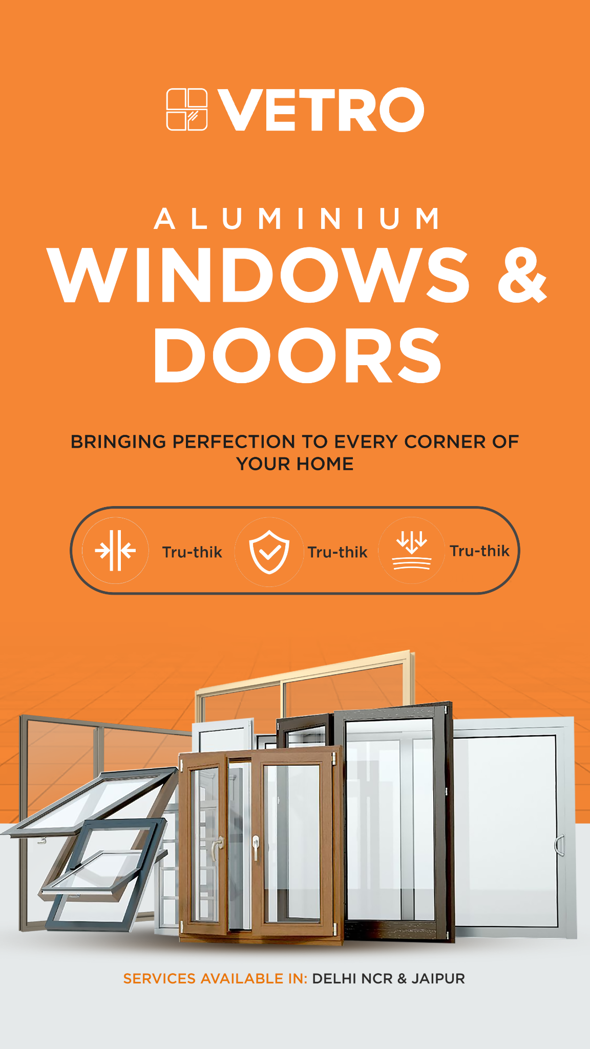 Vetrosystems Facebook ad: Aluminium Doors, Window & More.