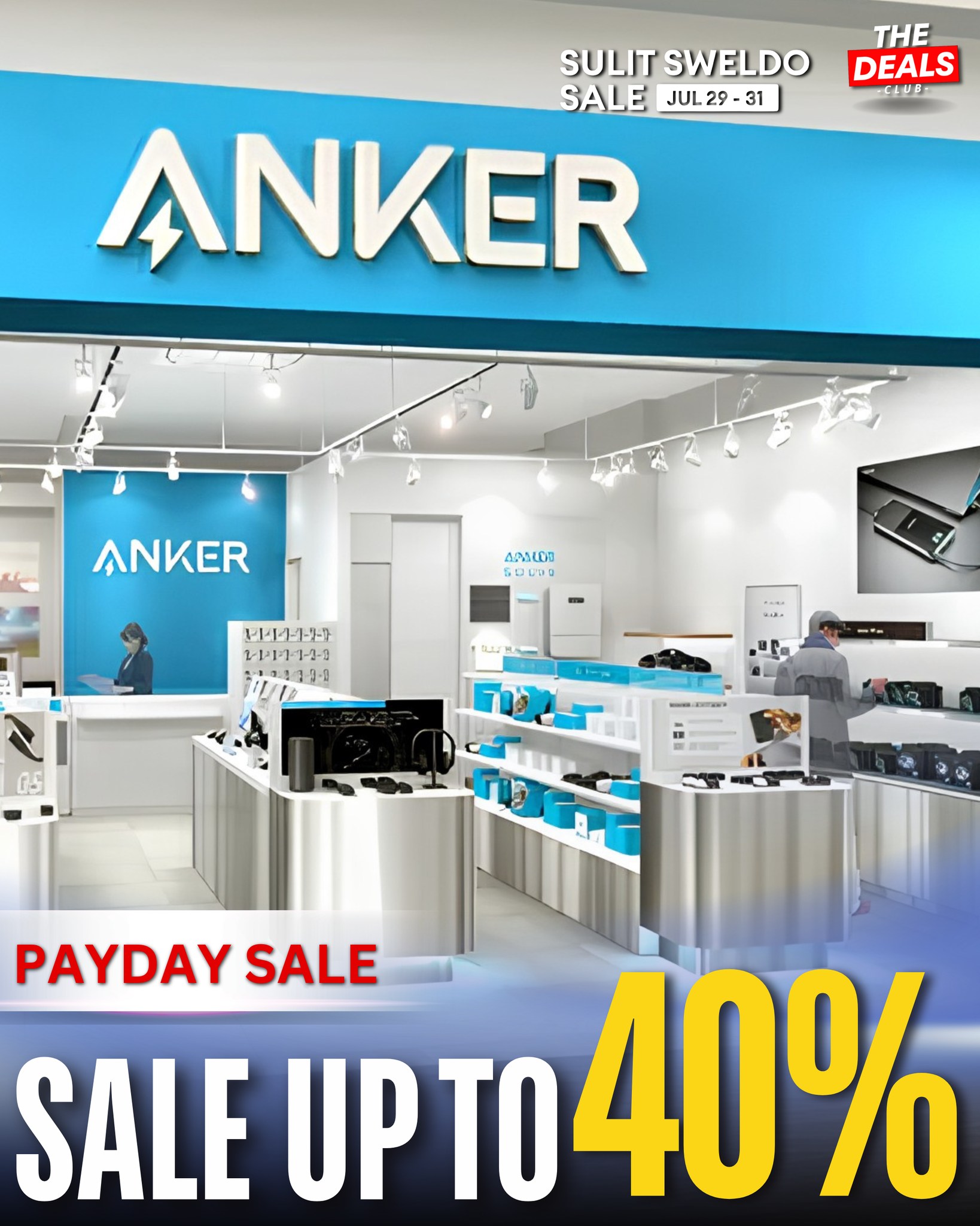 The Deals Club Facebook ad: Anker Payday Sale!