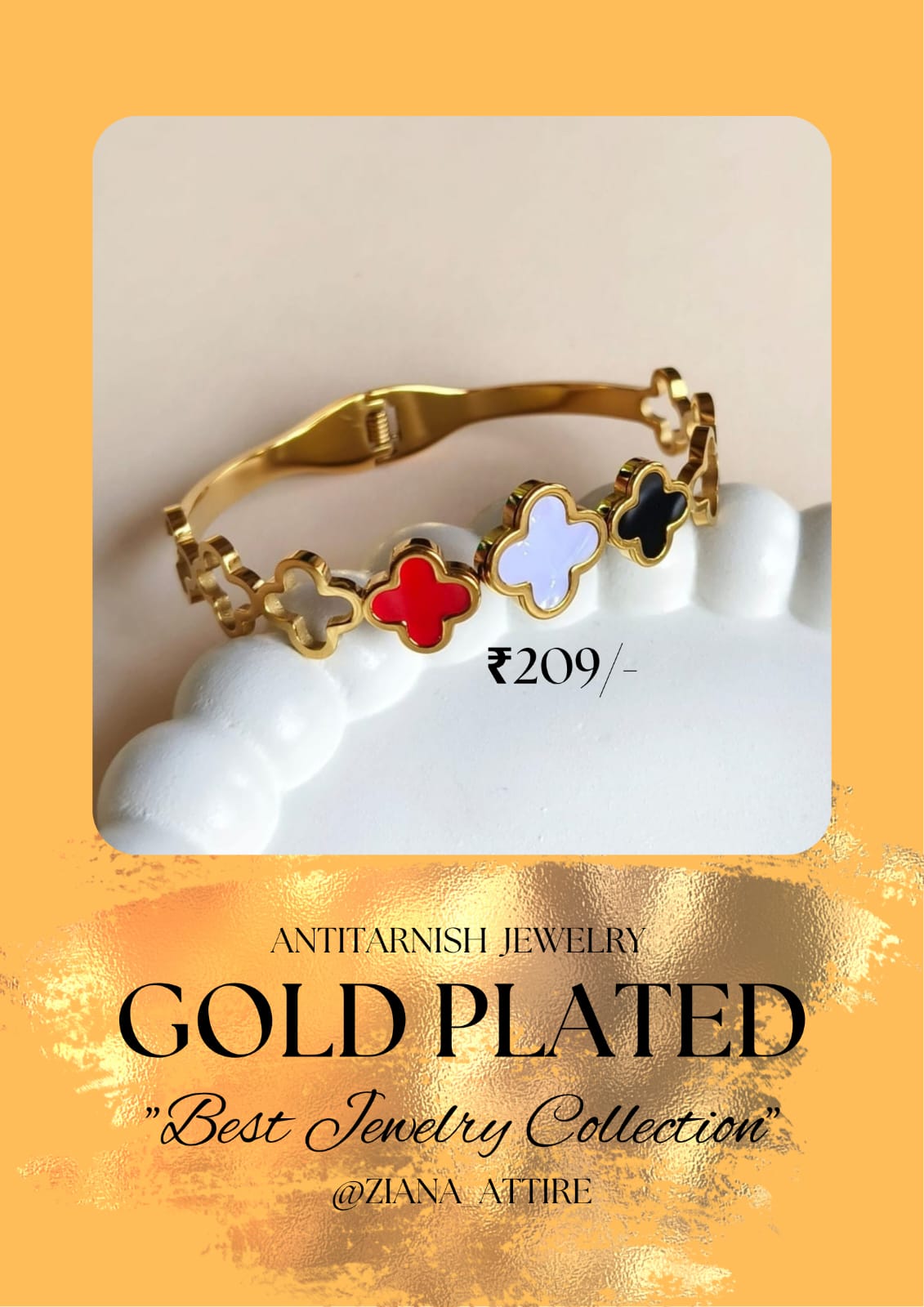 ziana attire Facebook ad: Premium Gold Plated Collection