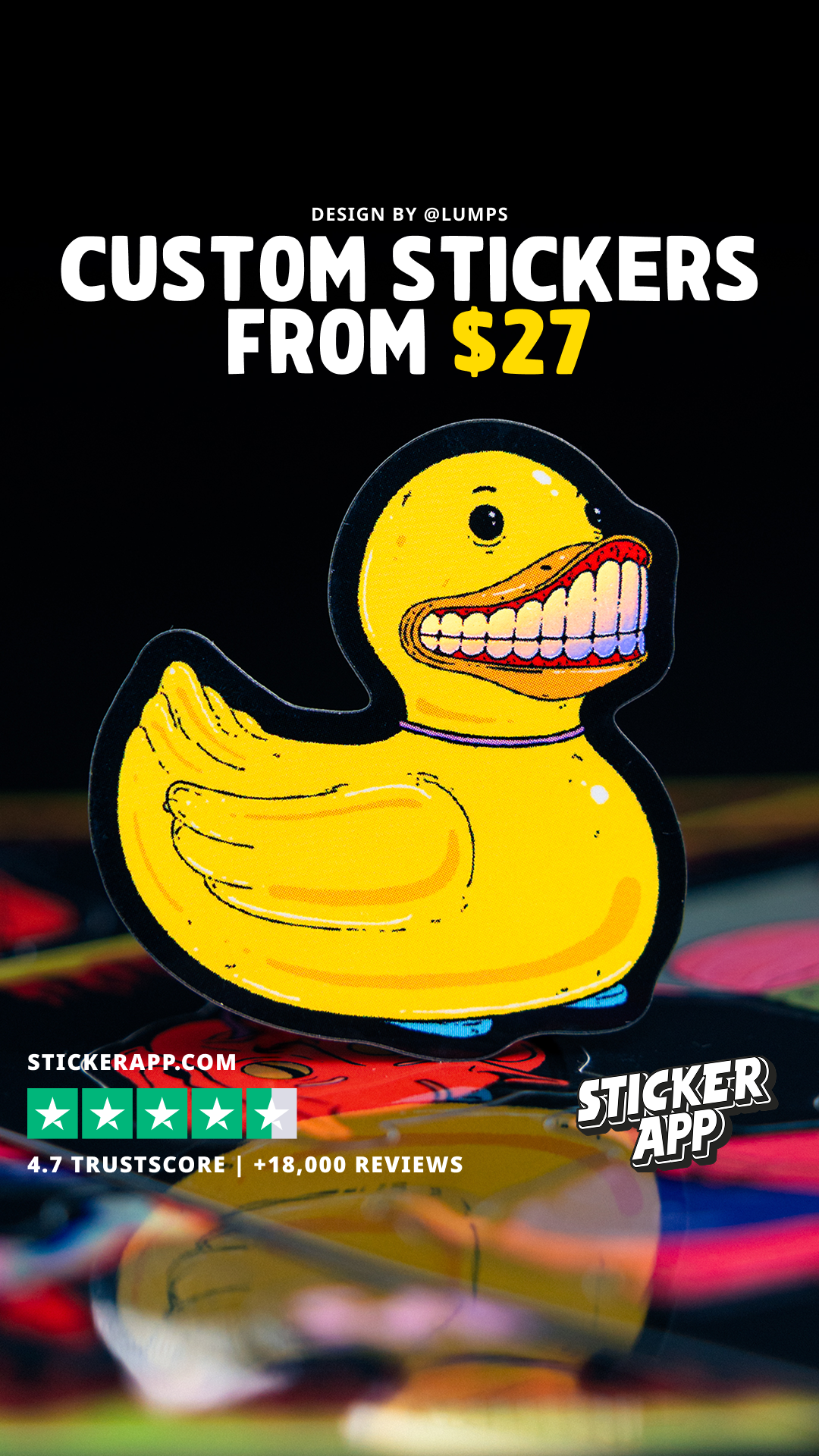 StickerApp Facebook ad