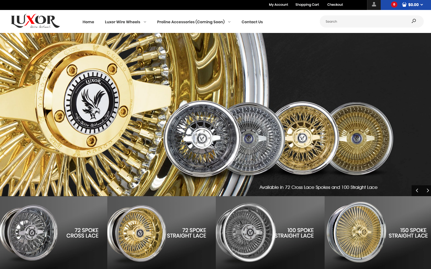 Luxor Wire Wheels Facebook ad: Custom Wheels