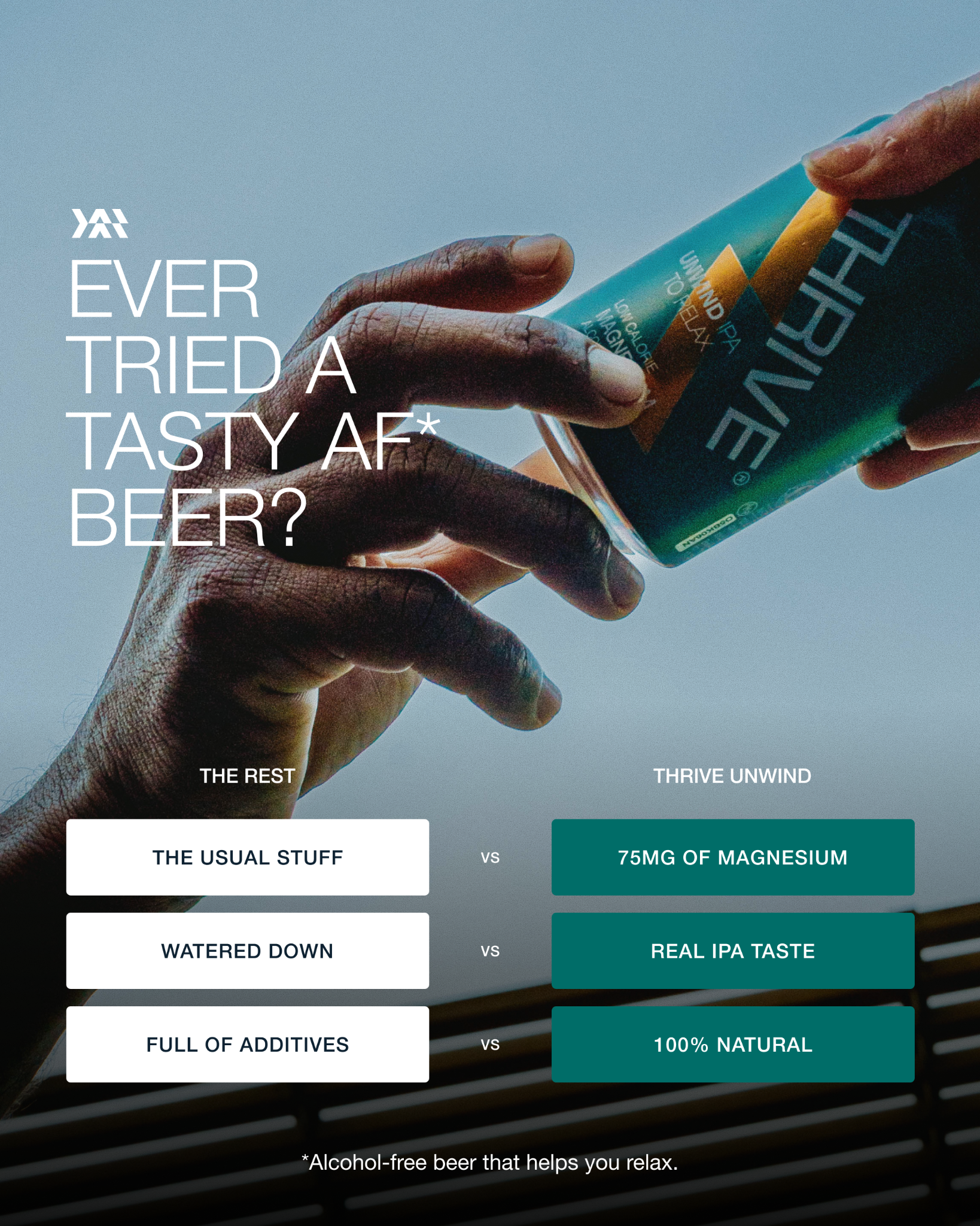 Thrive Beer Facebook ad
