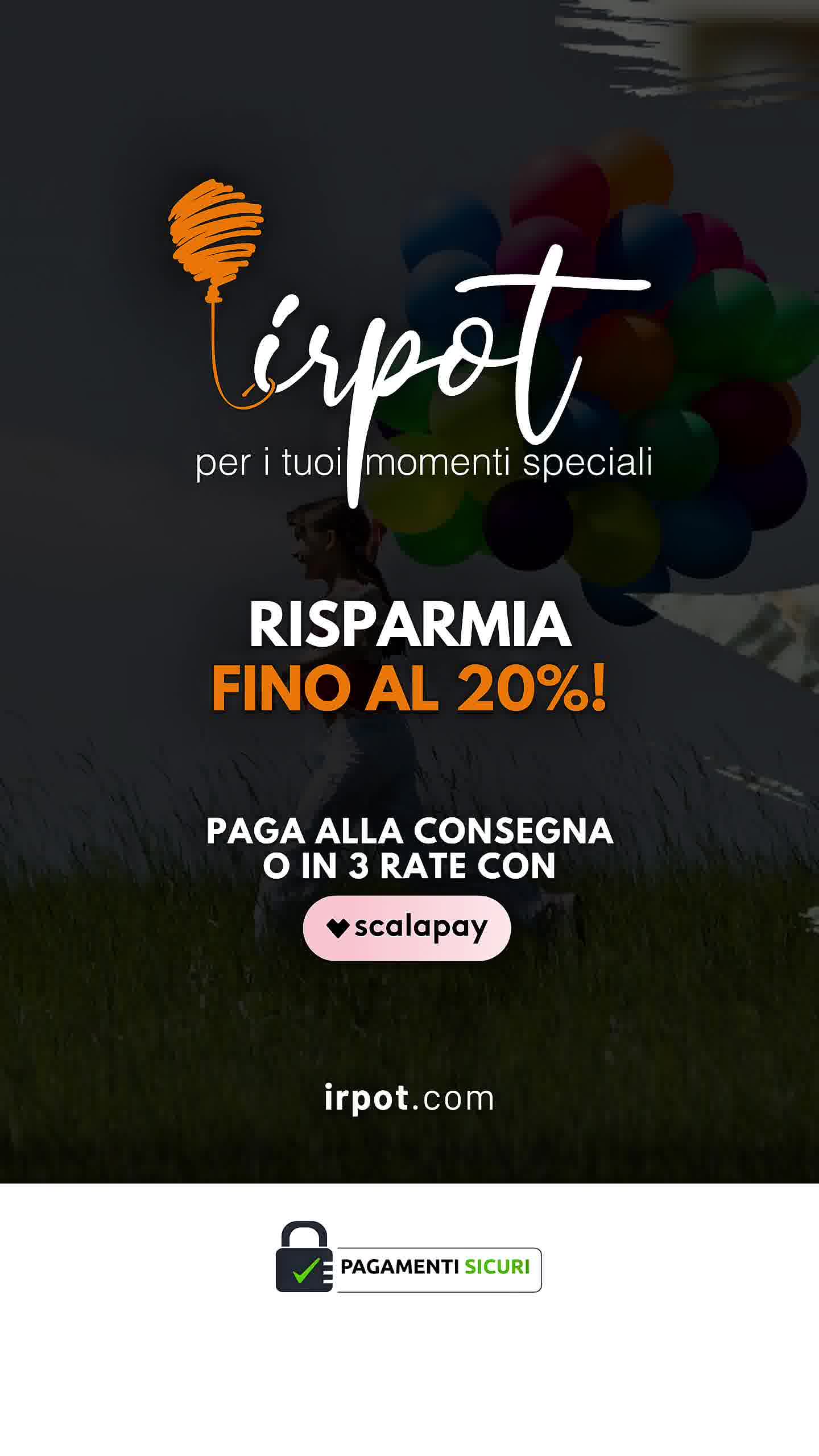 IRPOT - Per i tuoi momenti speciali Facebook ad: Confetti perfetti per eventi da sogno!