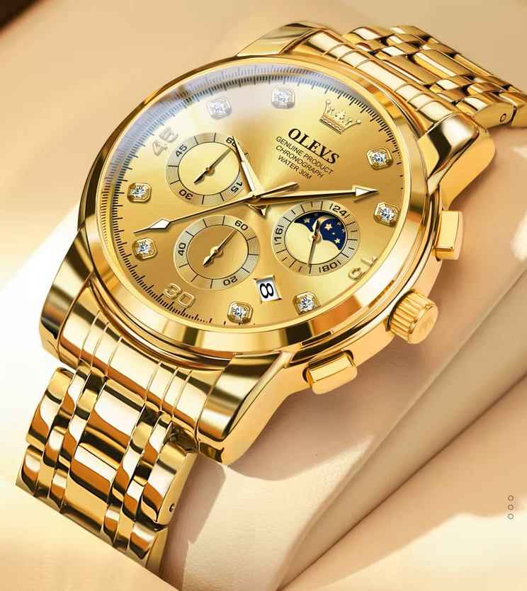 VeryGreed Facebook ad: Reloj de lujo Olevs Majesty