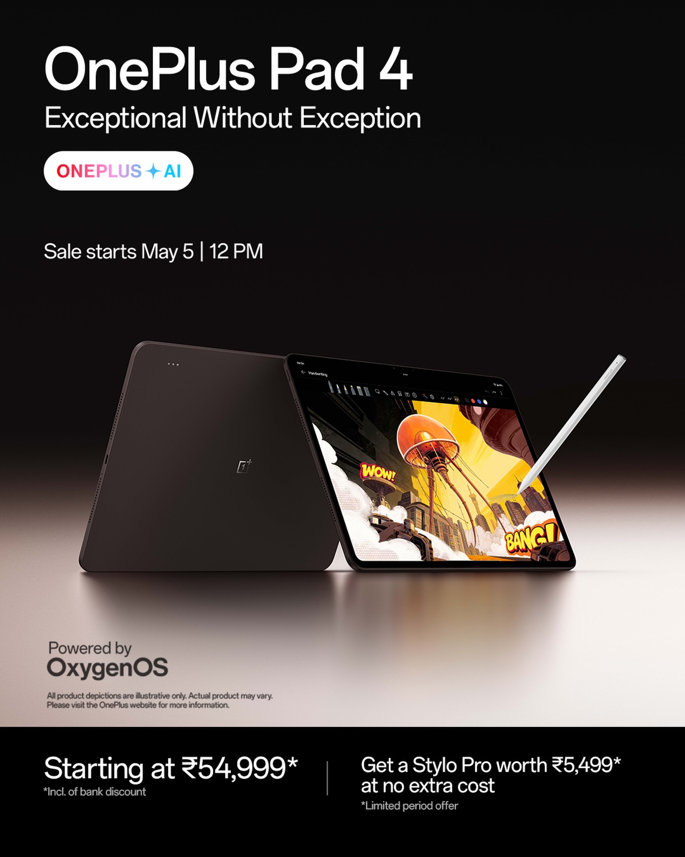 OnePlus Facebook ad: It’s here. sale starts May 5, 12 PM…