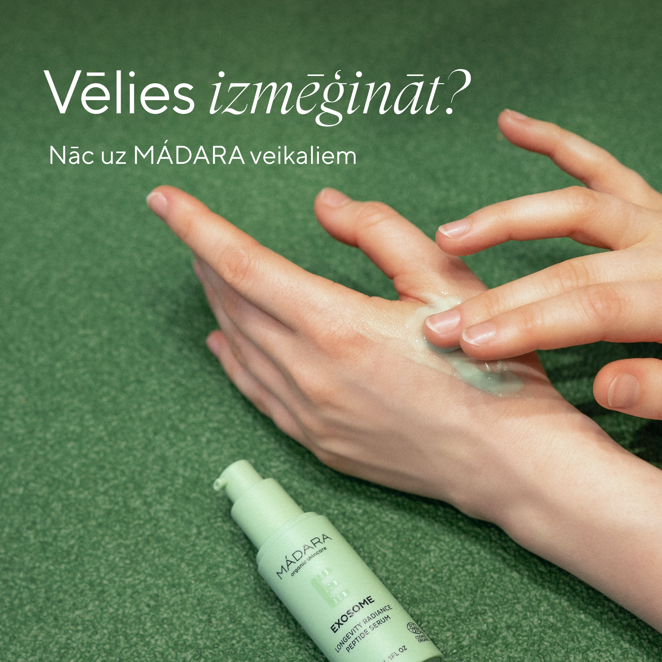 Mádara Organic Skincare Facebook ad