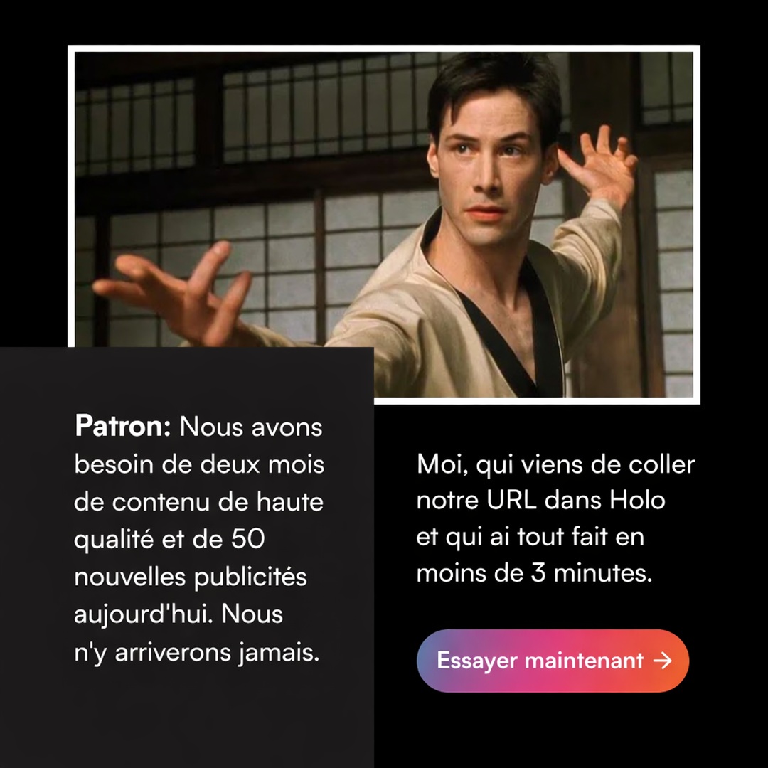 Holo Facebook ad