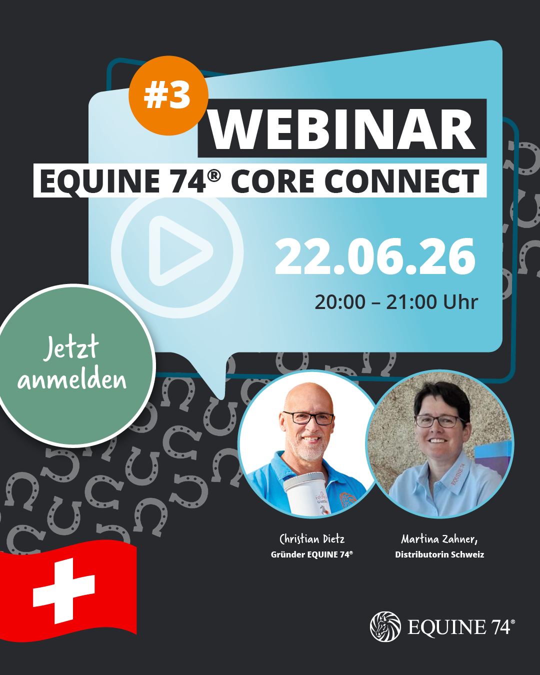 Equine74 Facebook ad: Schweizer Pferdemenschen: Wann ist Core Connect für dein…