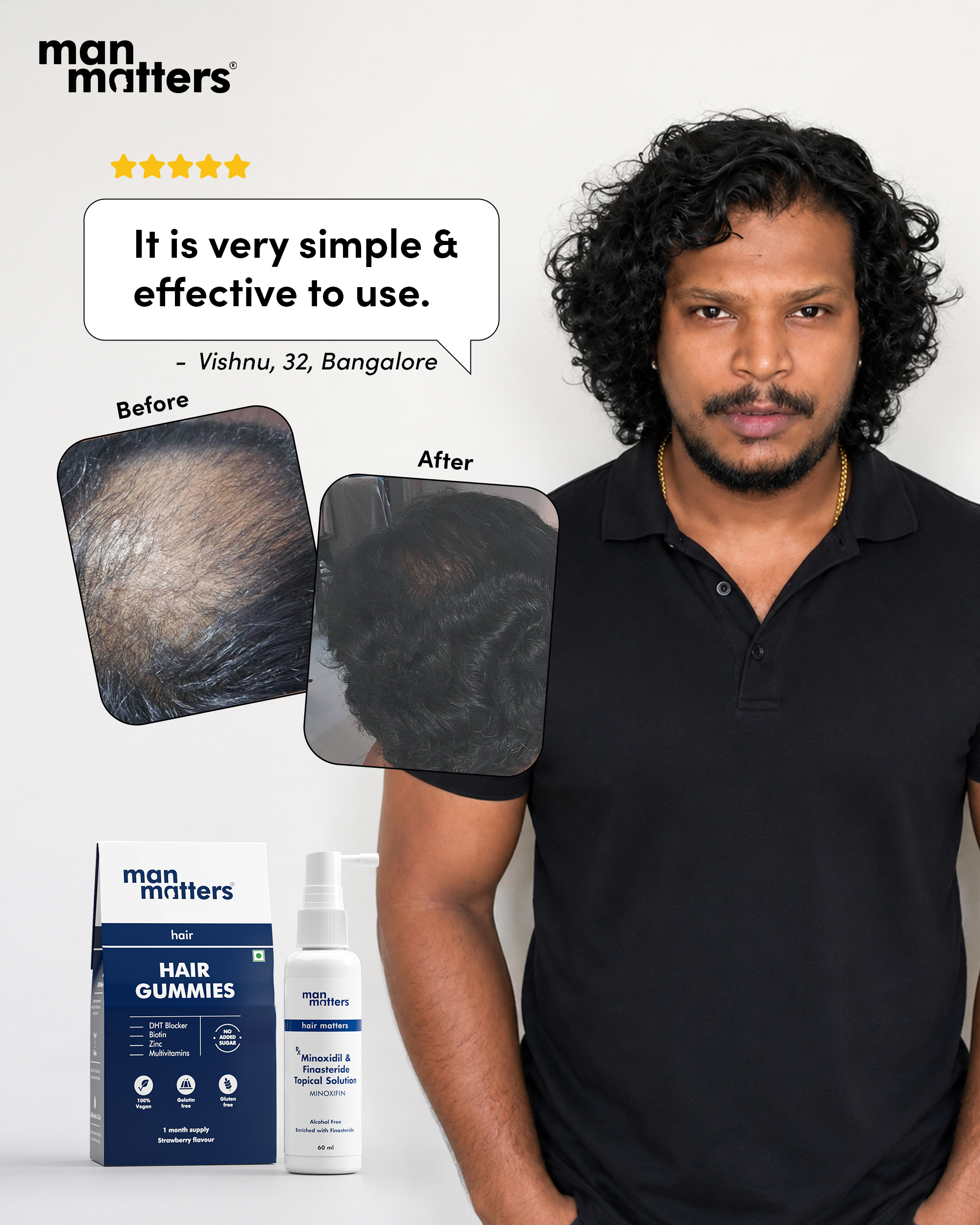 Hair Matters by Man Matters Facebook ad