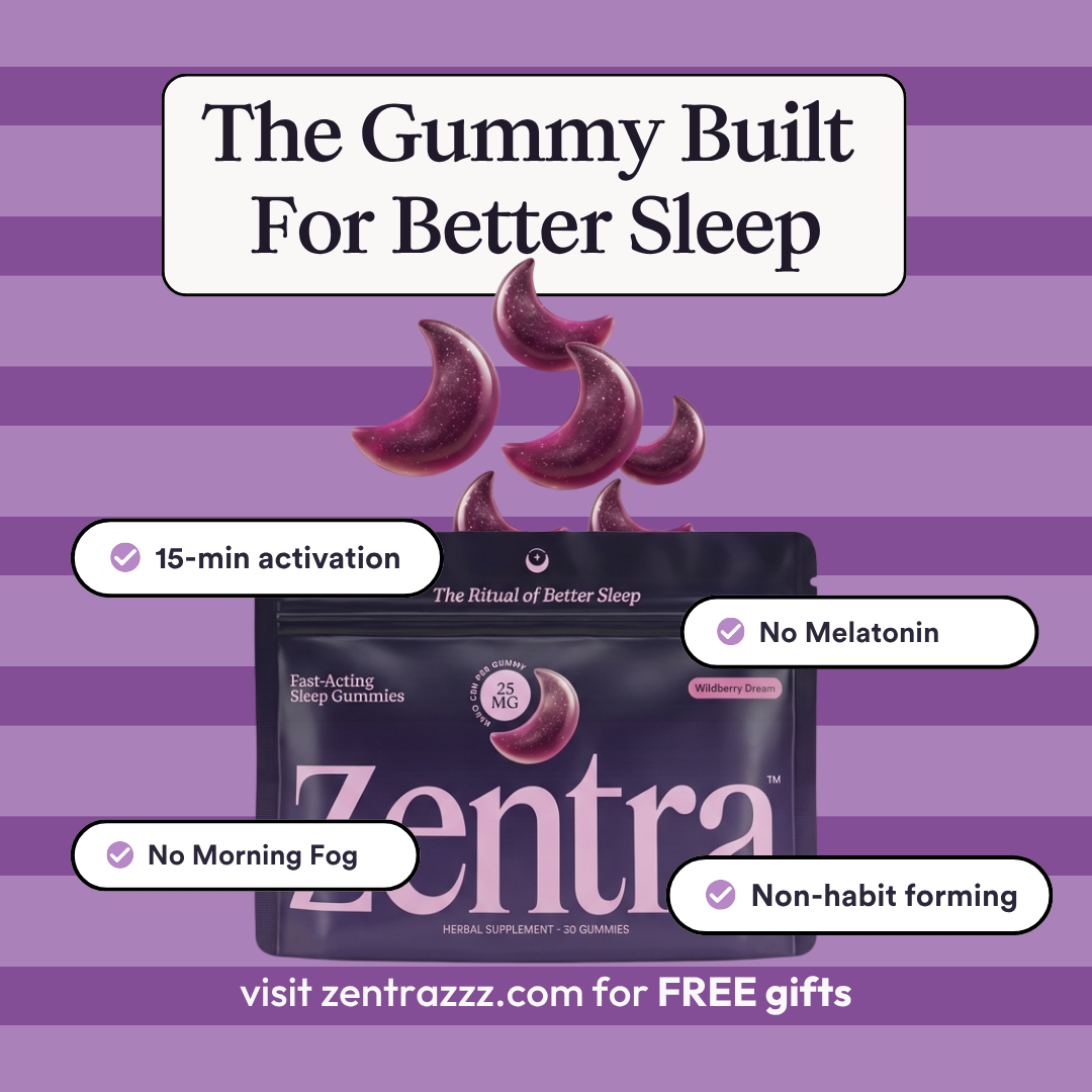 Zentra Facebook ad: Start Sleeping Better
