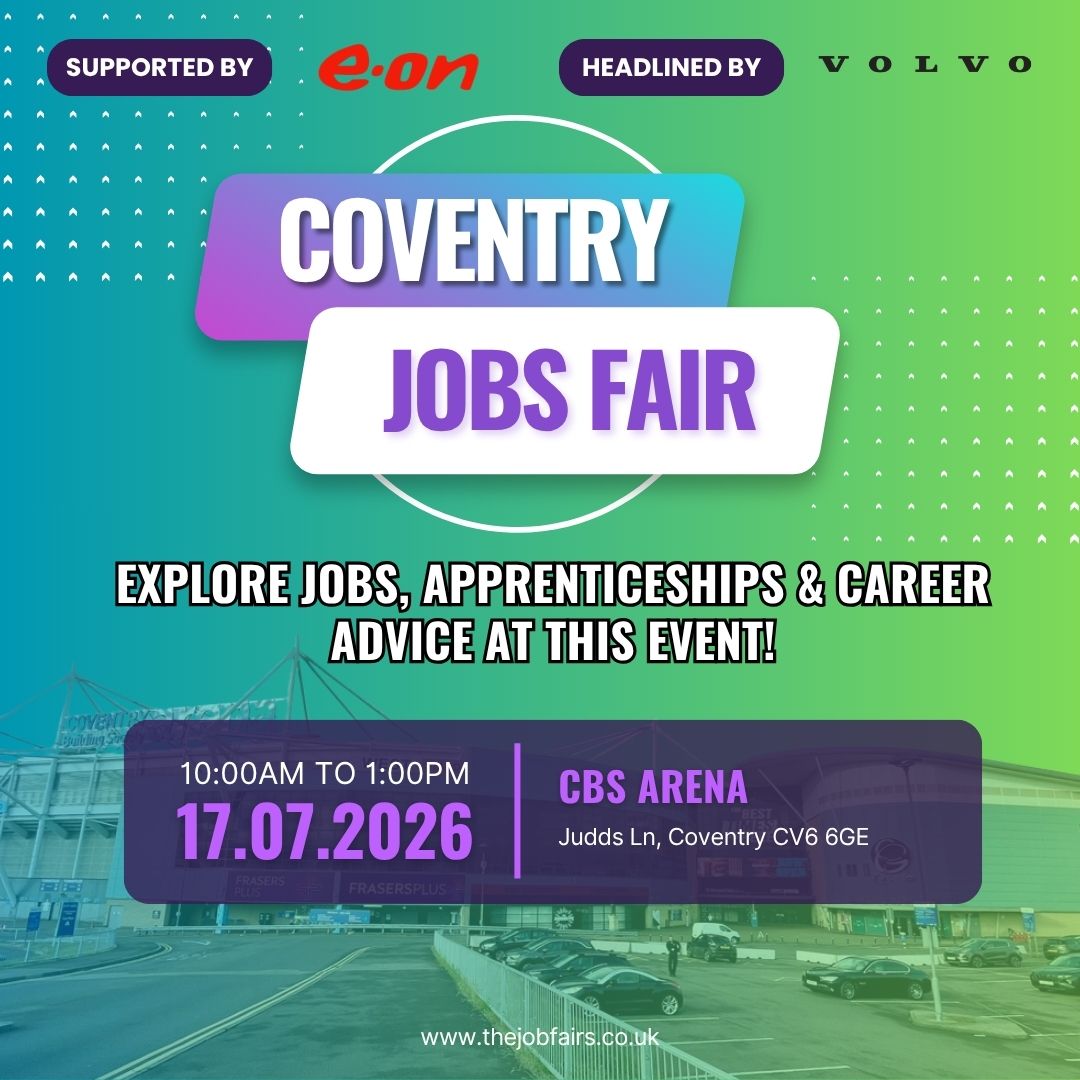 Job Fairs by The Bridge Facebook ad: Coventry Jobs Fair