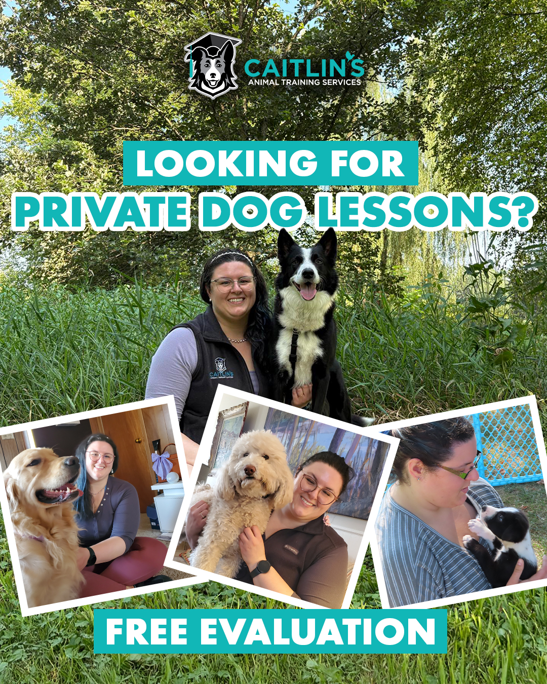 Caitlin's Animal Training Facebook ad: Raising Kids & a Dog in Allentown? We’ve Got You