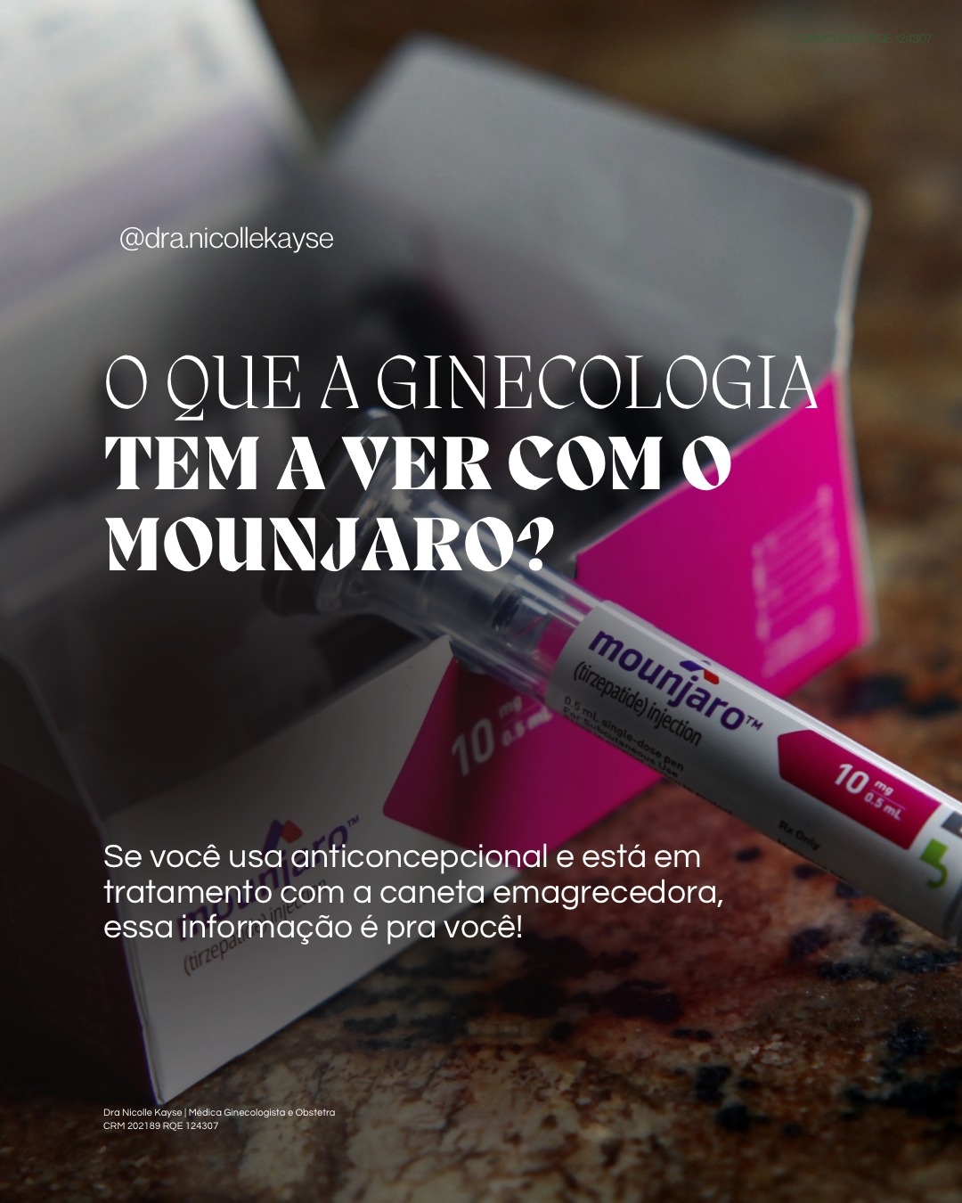 Dra Nicolle Kayse Facebook ad: Você usa Mounjaro e toma anticoncepcional?