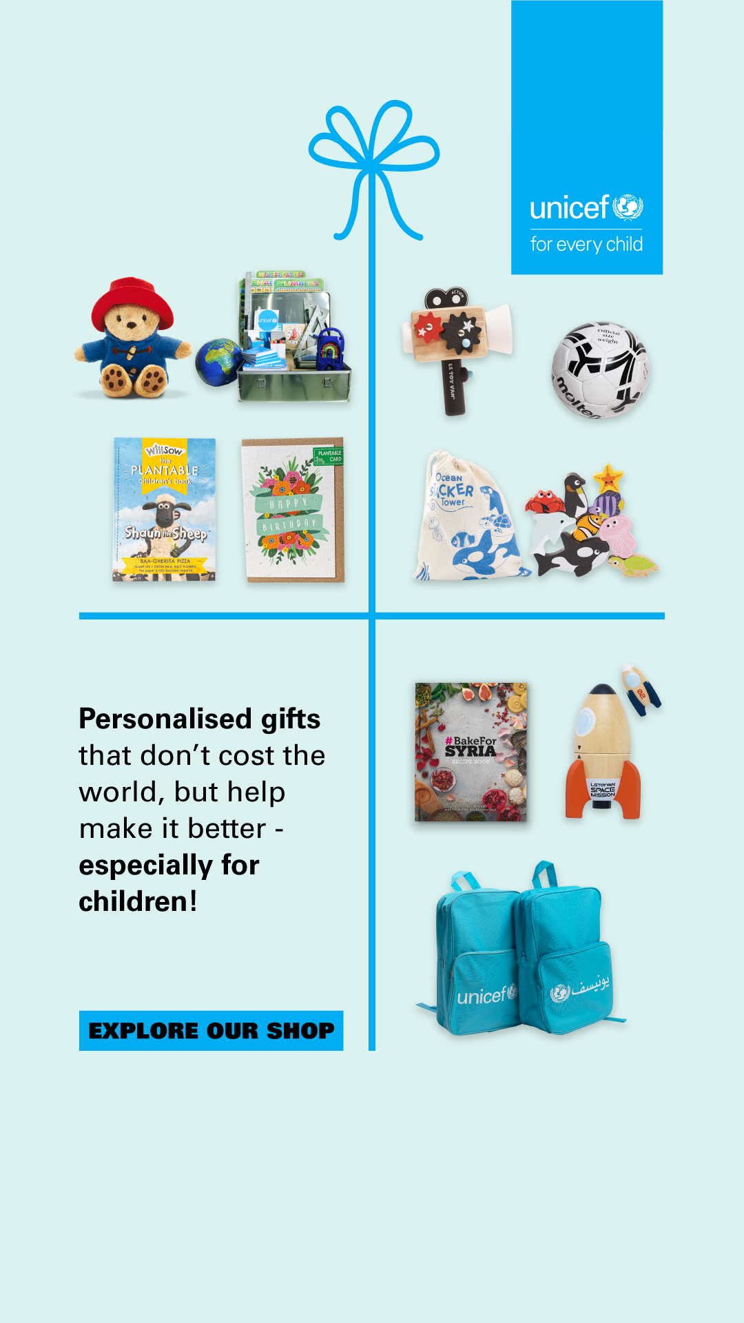 UNICEF UK Facebook ad