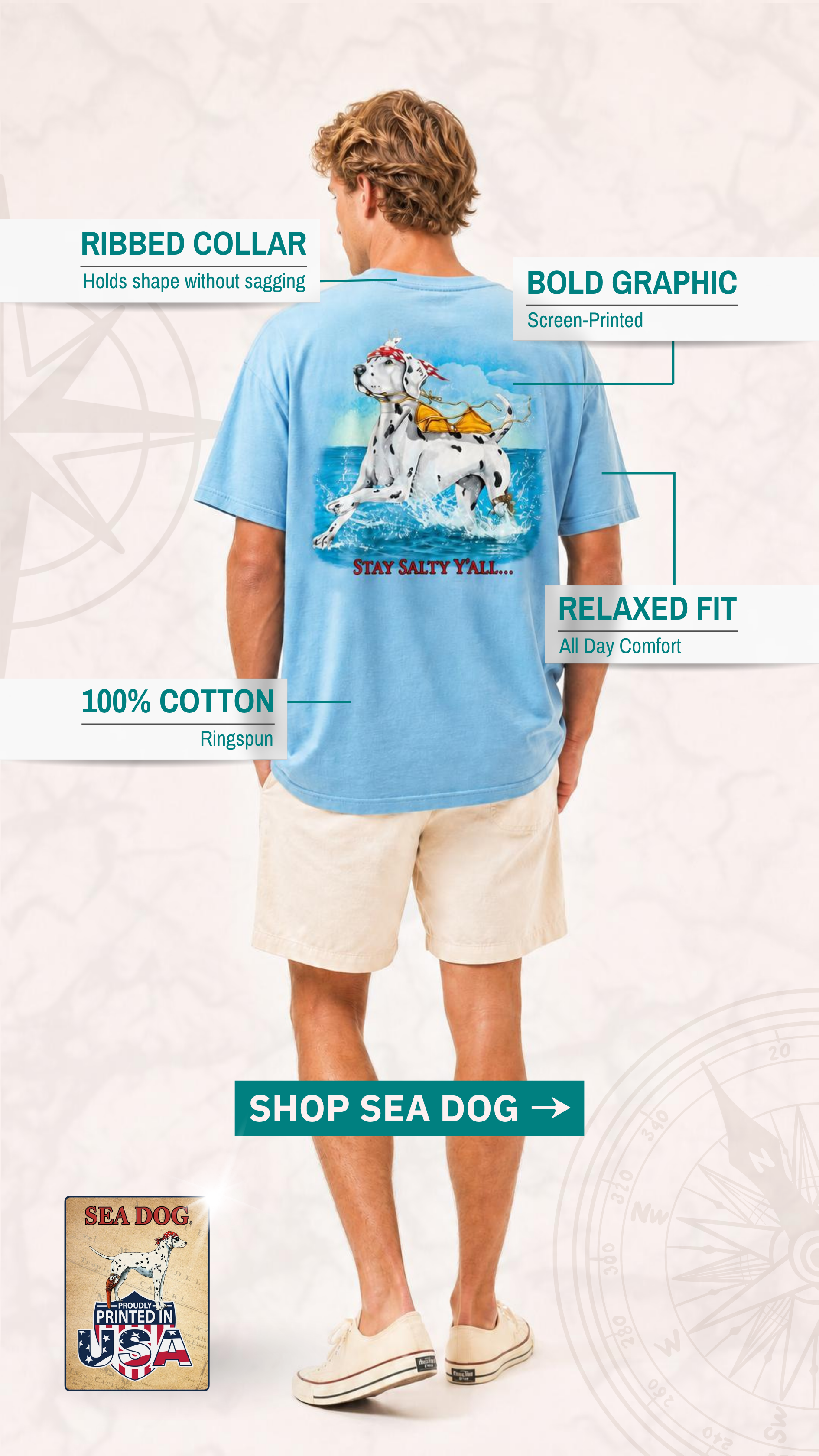 Sea Dog T-Shirts Facebook ad