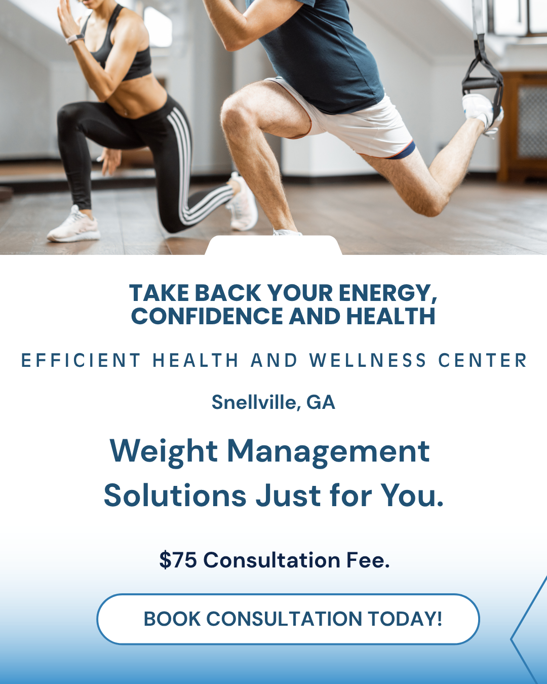 Efficient Health and Wellness Center Facebook ad from Sep 30, 2025