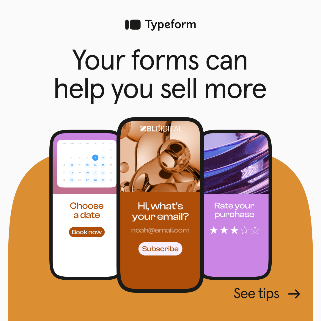 Typeform Facebook ad