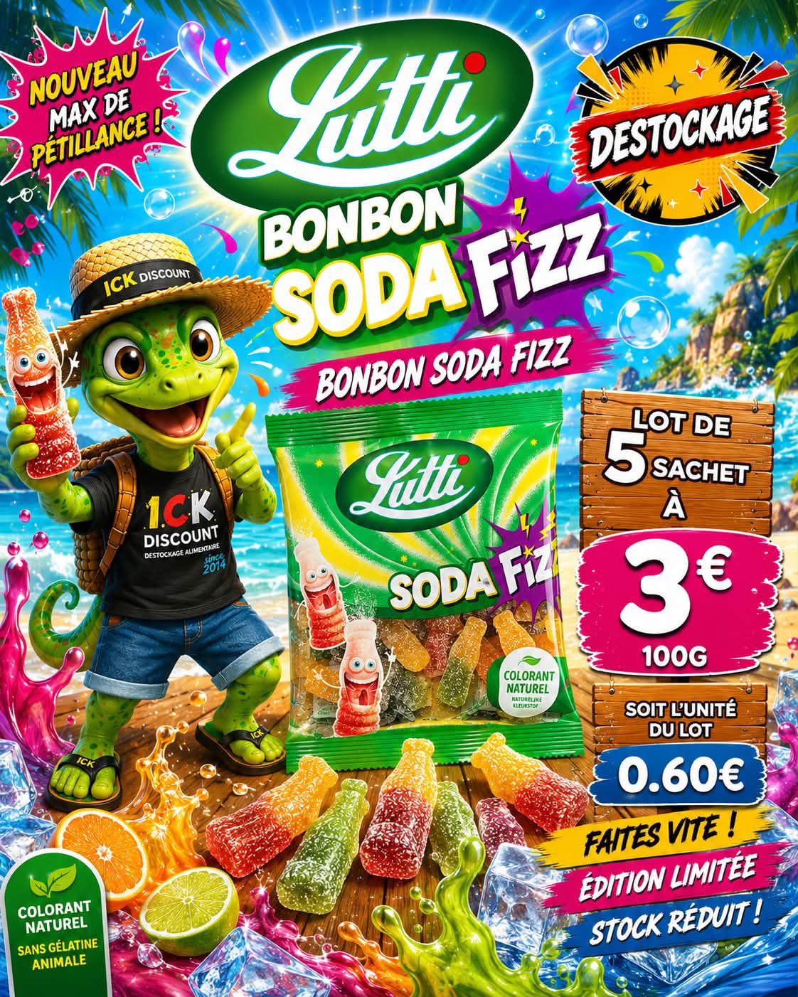 ICK Discount, Saint-André Facebook ad: ZARLOR VOUS RÉSERVE UNE BELLE SURPRISE CHEZ ICK…