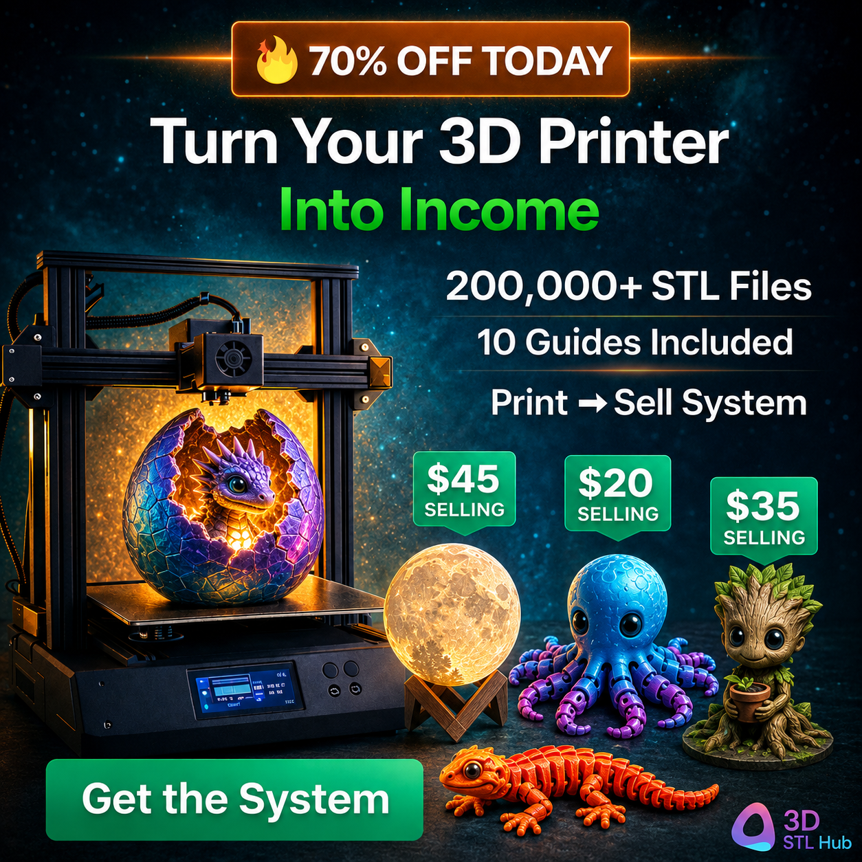 3D STL Hub Shop Facebook ad