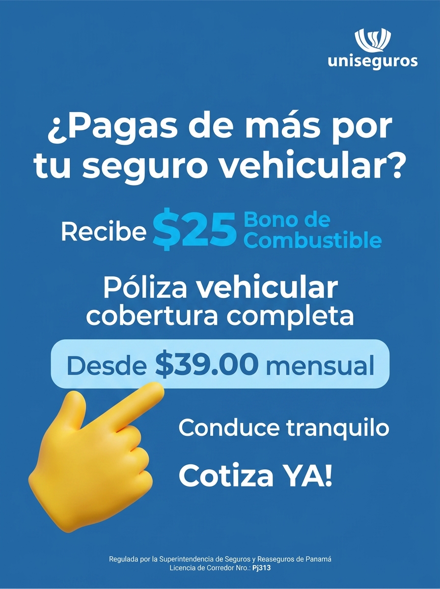 Uniseguros Panama Facebook ad: Cotiza tu seguro