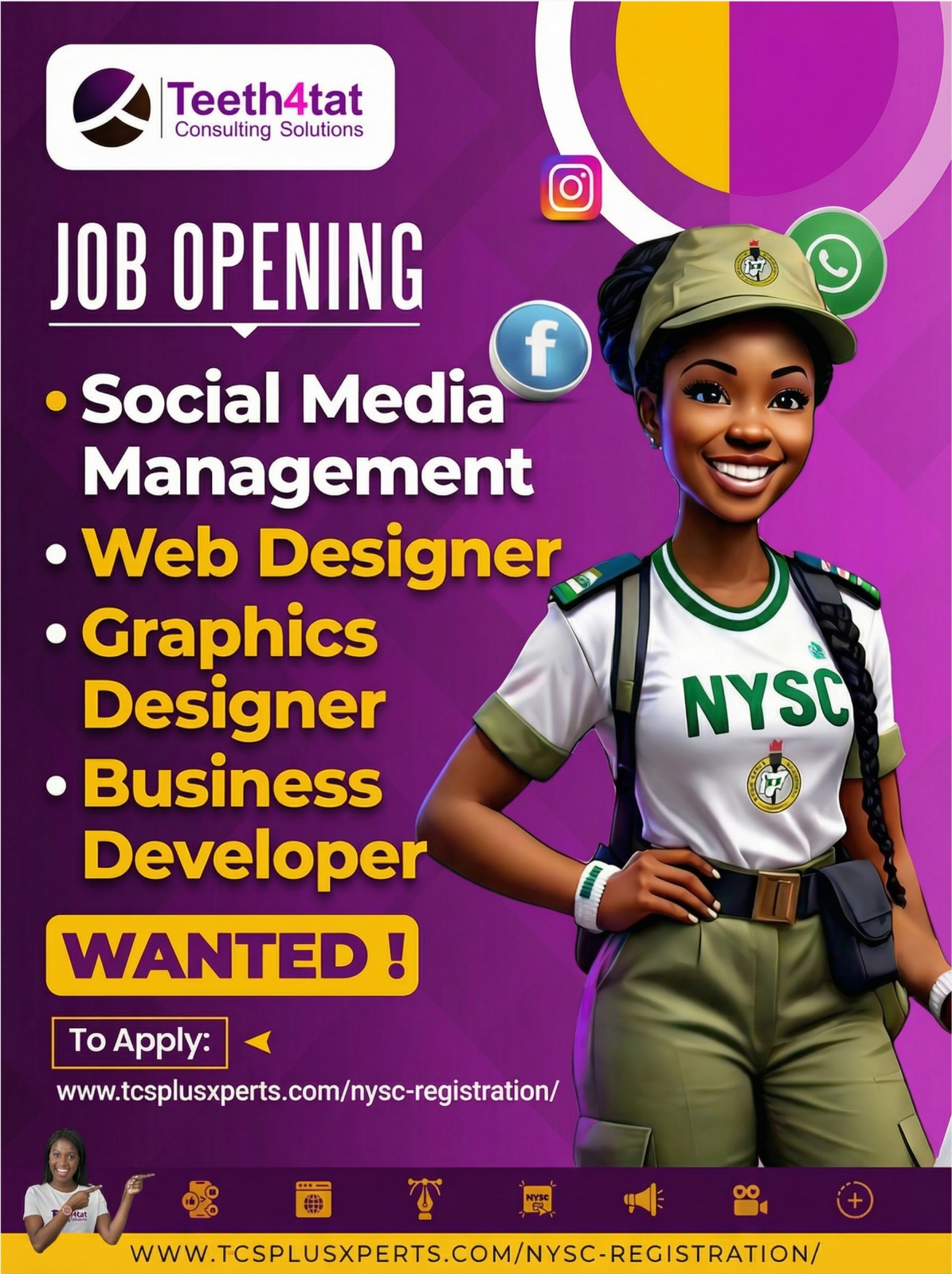 Teeth4tat Consulting Solutions Facebook ad from Apr 19, 2026