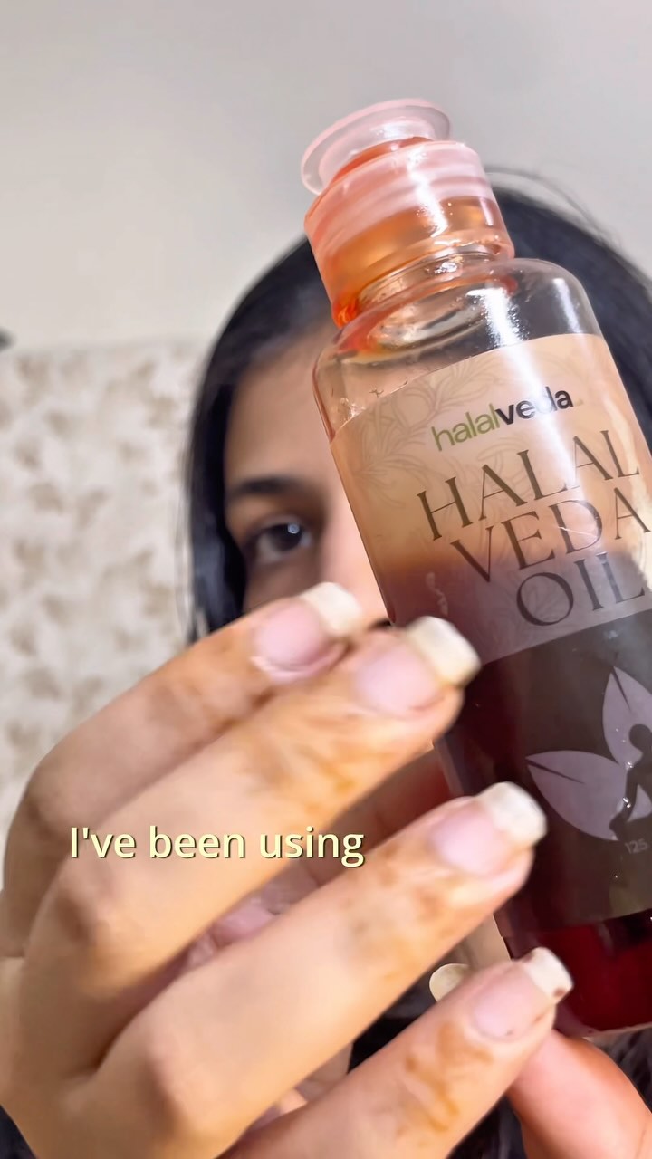 Halalveda.uk Facebook ad: HYPED HAIROIL HALALVEDA REVIEW ALERT