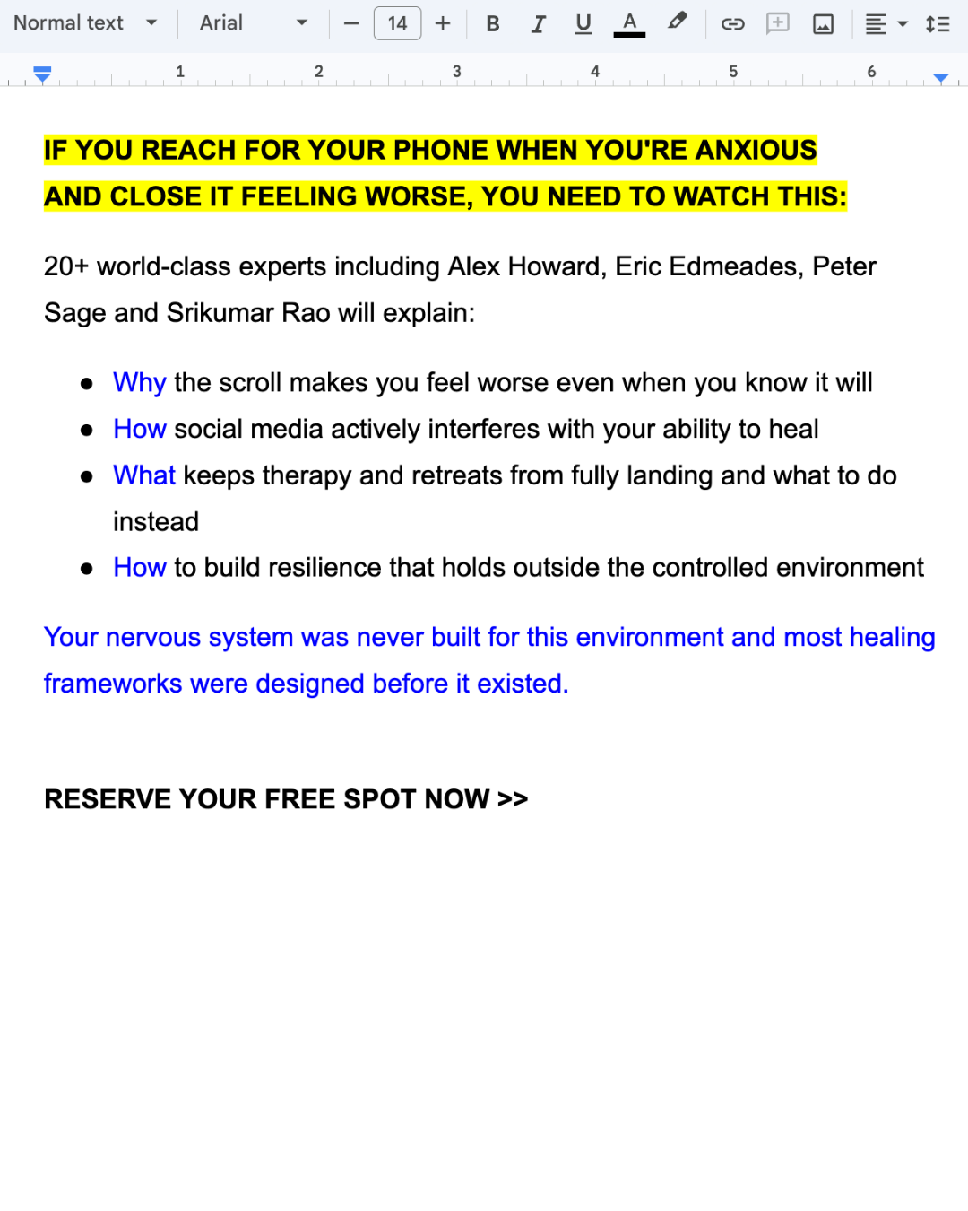 I Challenge You Facebook ad: Trauma Healing in the Age of AI & Social Media Summit