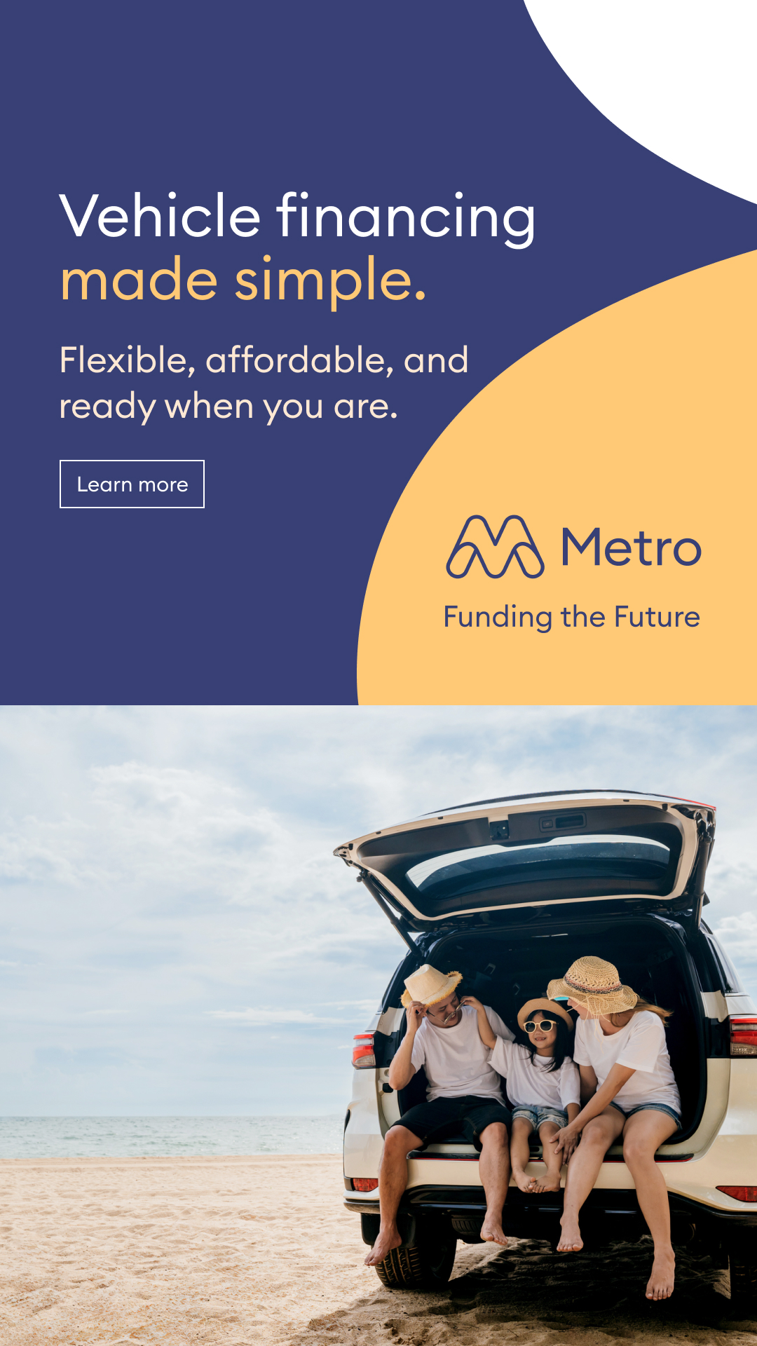 Metro Finance Facebook ad
