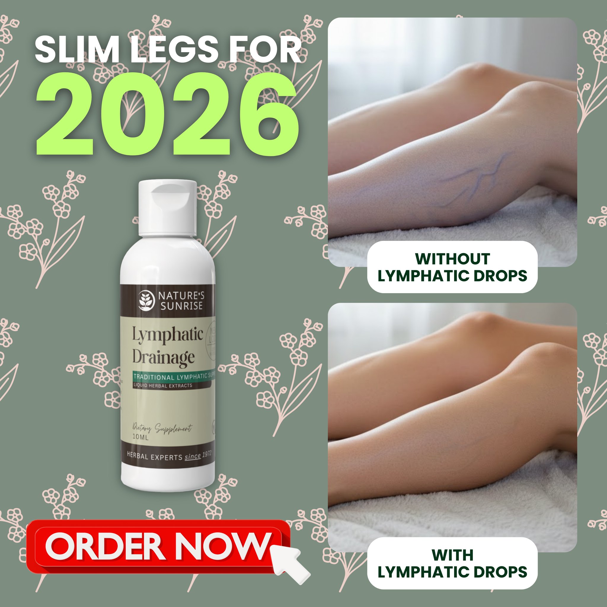 Nature's Sunrise Lymphatic Drainage Facebook ad