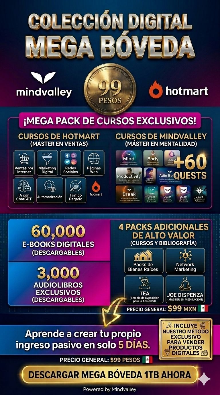 Productos Digitales Facebook ad: LA MEGABÓVEDA DIGITAL 2026: EL ACERVO GLOBAL DEFINITIVO.