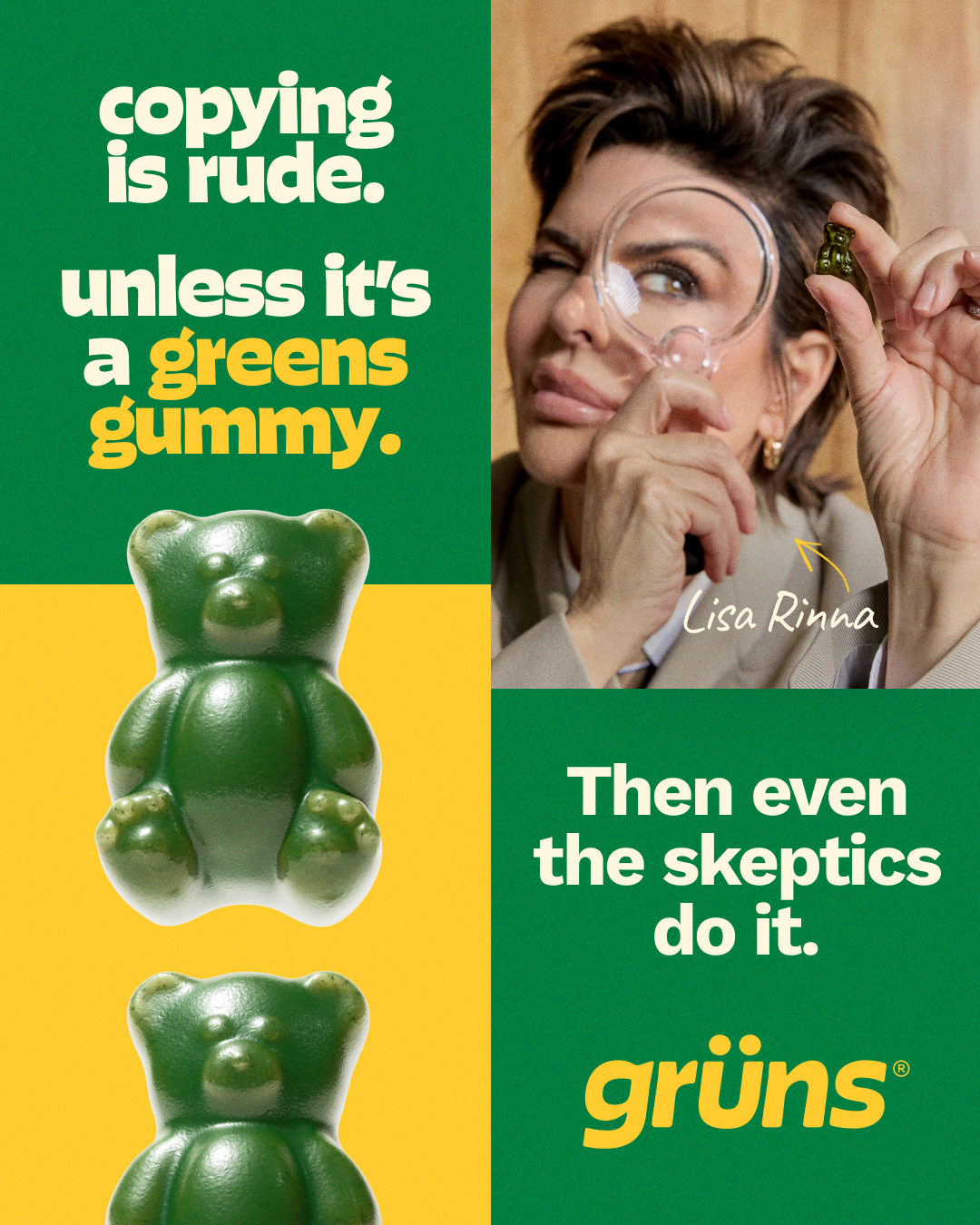 Grüns Facebook ad